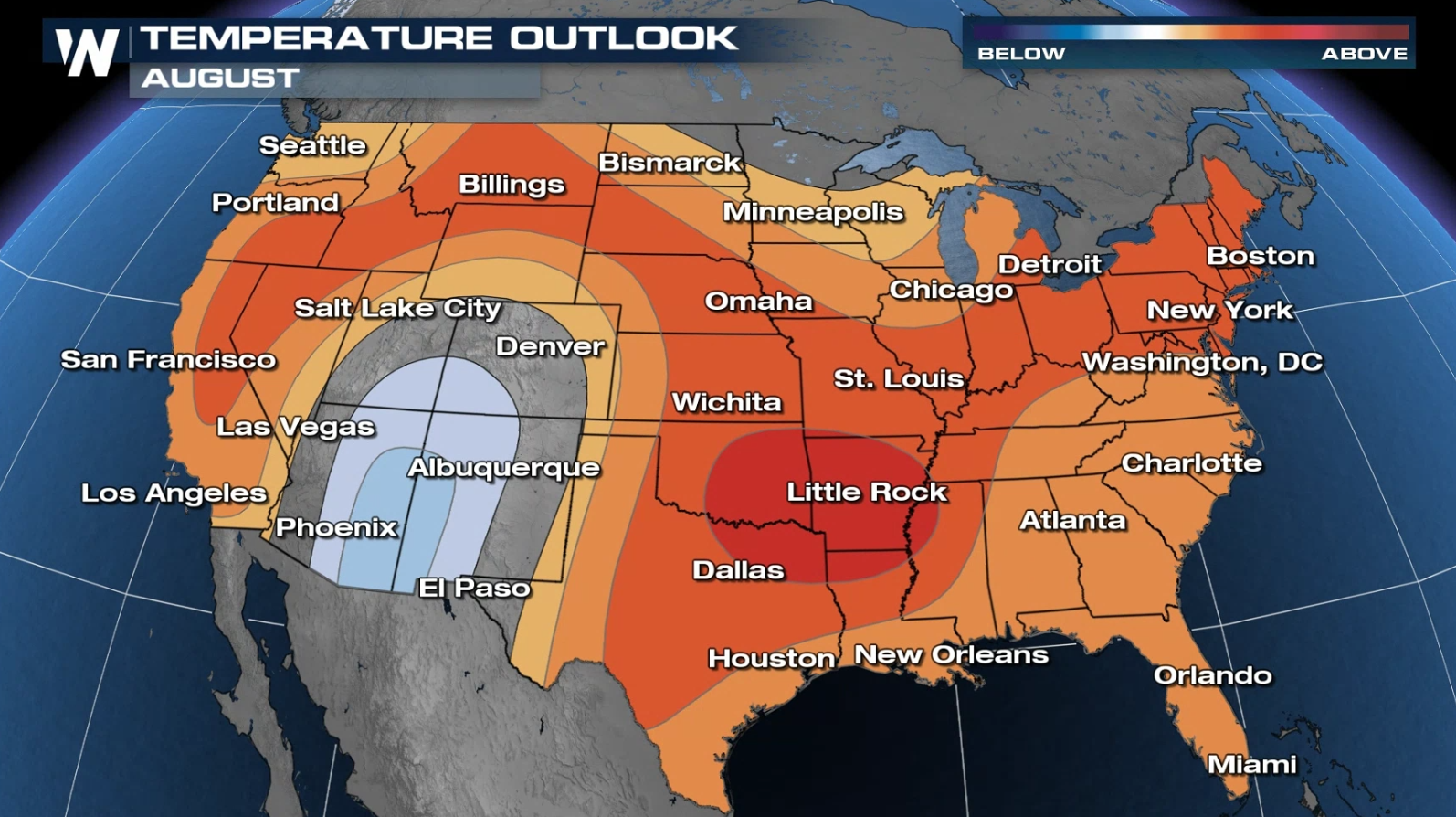 Updated August Outlook: Wet Southwest, Hot & Dry Plains - WeatherNation