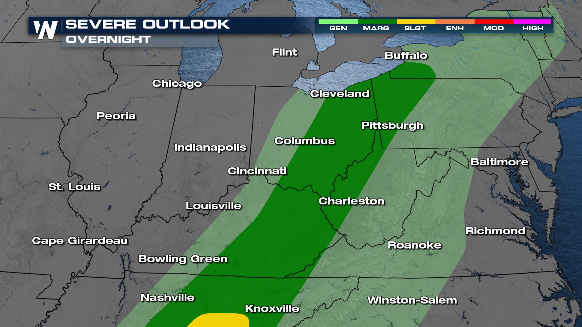 Severe Weather Threat Gradually Decreases for the Ohio Valley Tonight ...