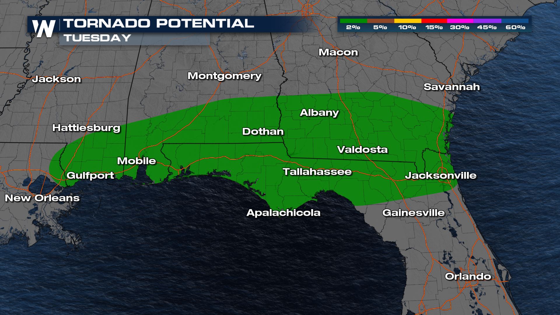Severe Storms Across the Gulf Coast Monday - WeatherNation