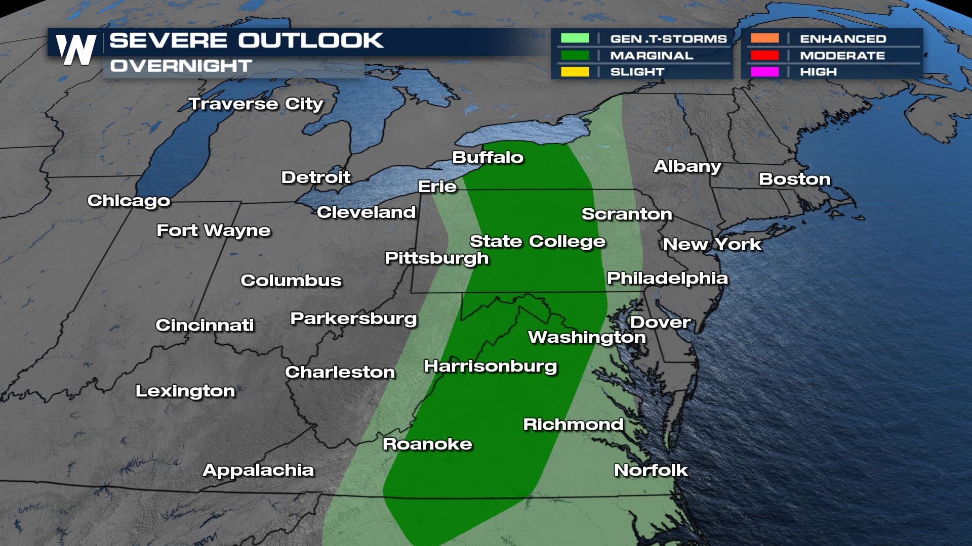 Sunday Severe Storms Shifting East Overnight Weathernation 5777