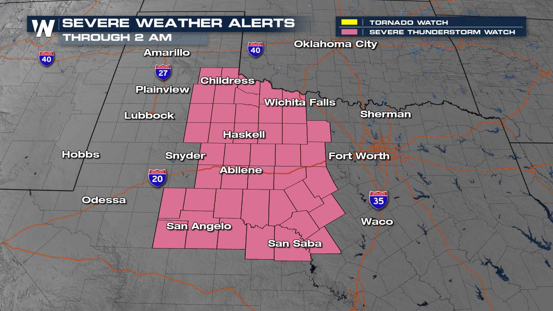 Texas & New Mexico Severe Threat Overnight - WeatherNation