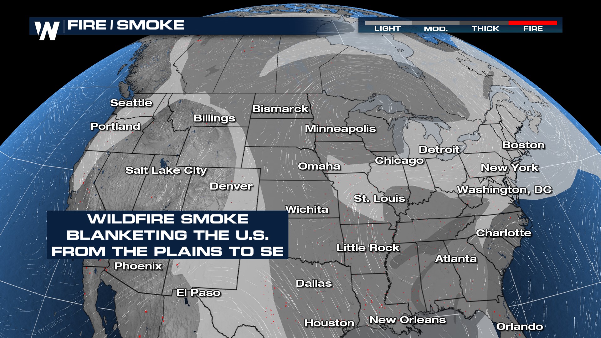 Stagnant Pattern Keeps Wildfire Smoke Around - WeatherNation