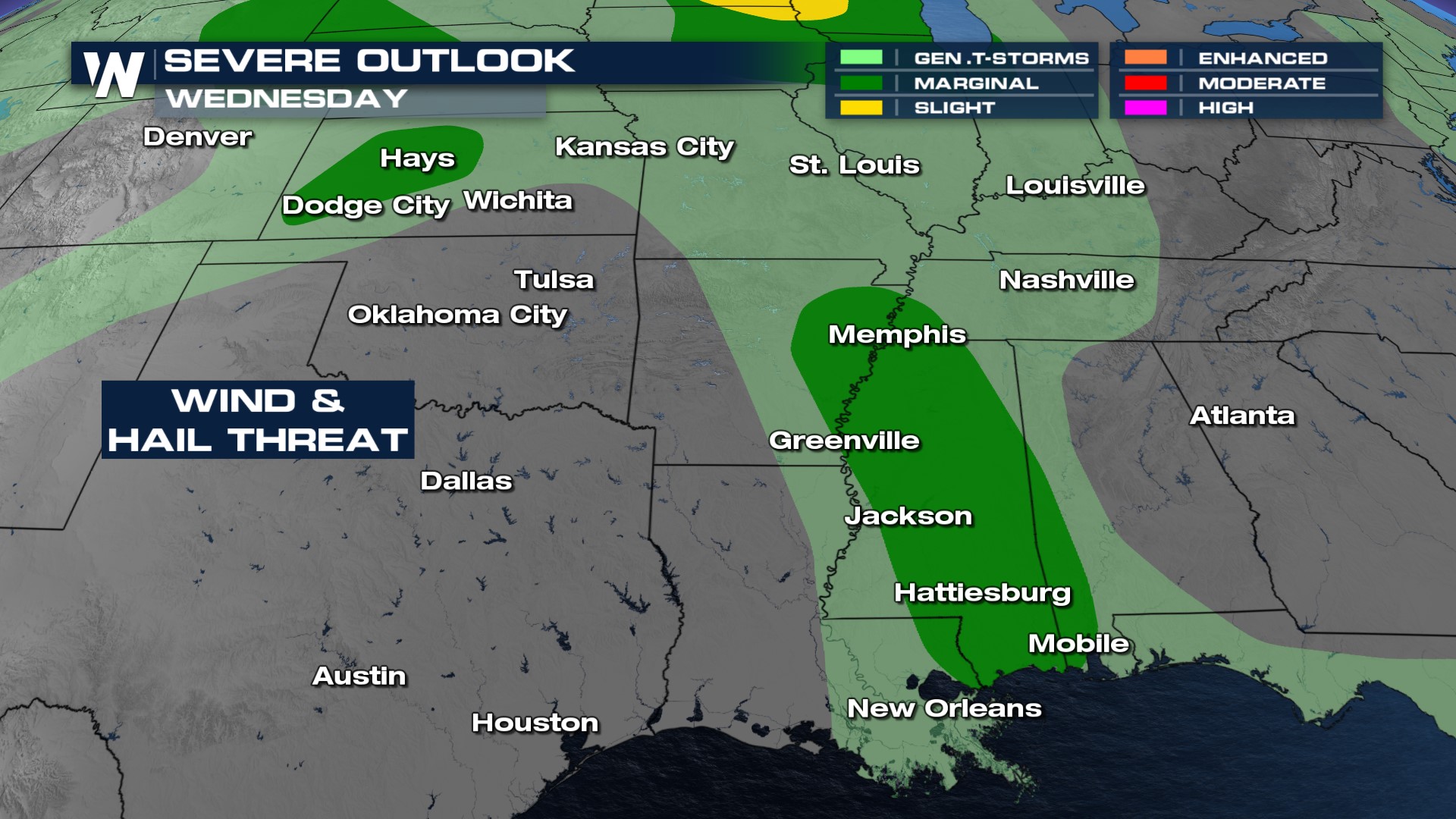 Intense Severe Thunderstorms Possible Overnight Across Kansas and ...