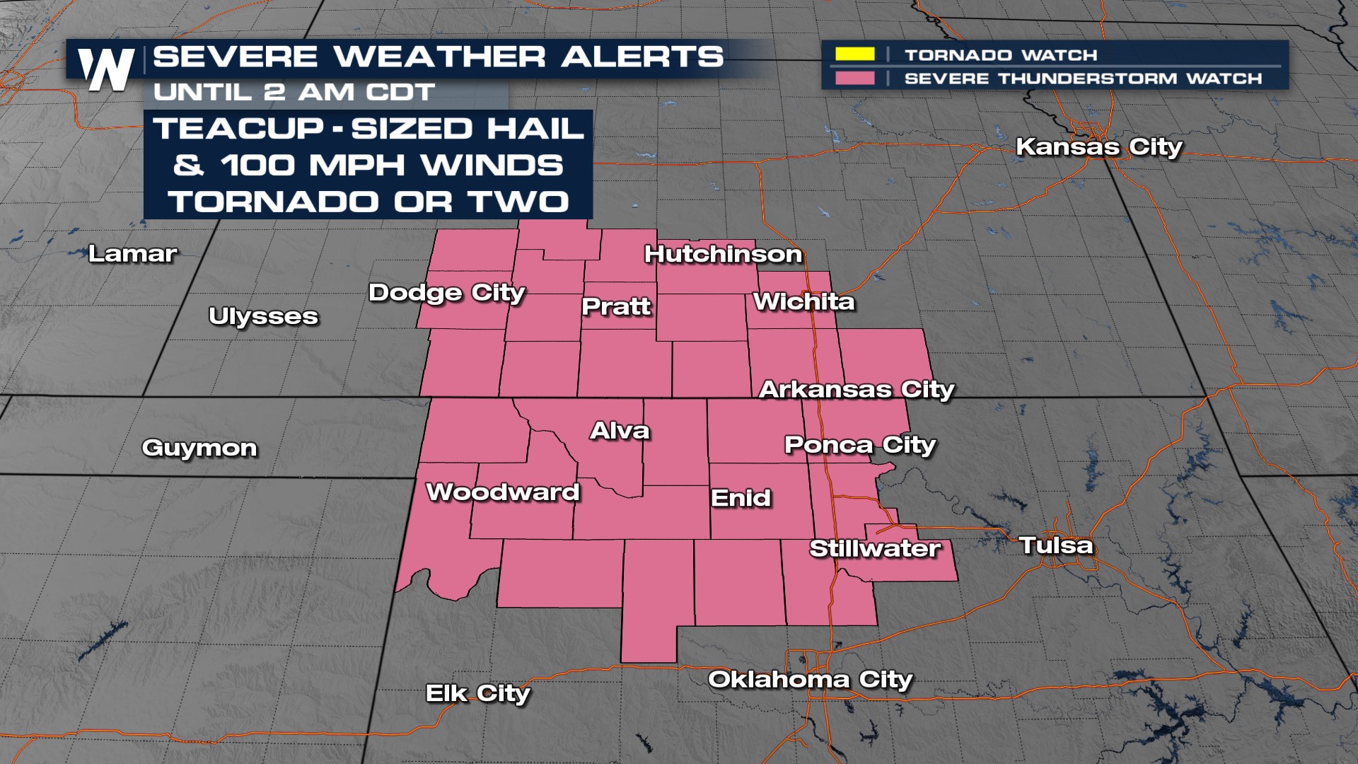 Intense Severe Thunderstorms Possible Overnight Across Kansas and ...