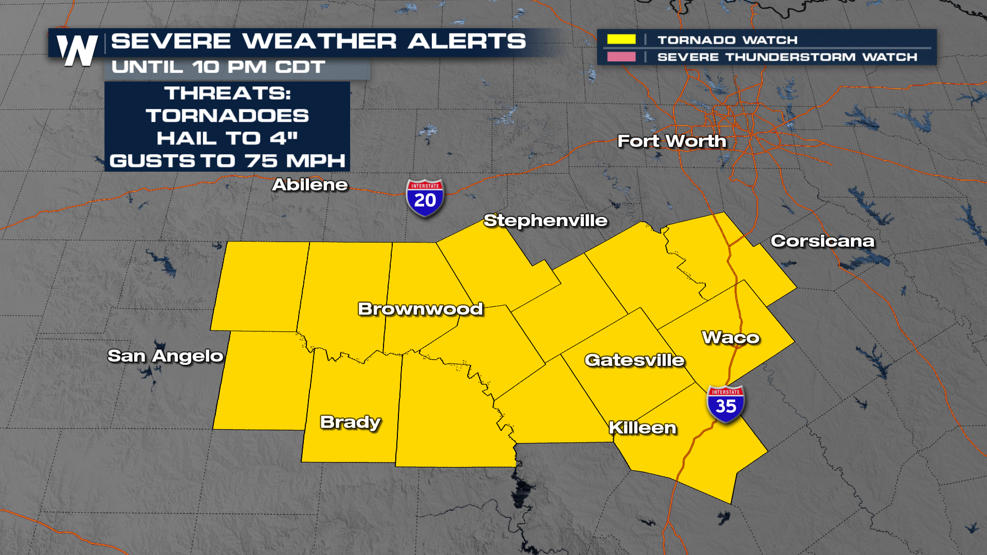 Texas and Gulf Coast Severe Weather Tonight - WeatherNation
