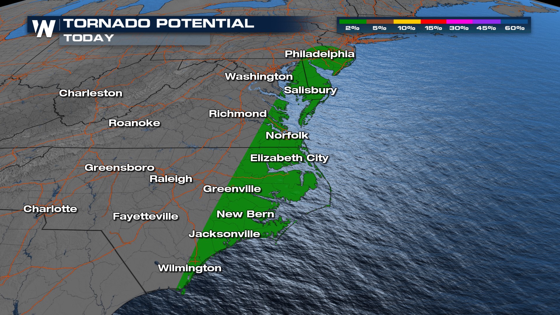 Severe Threat Shifts to the Eastern Seaboard Today WeatherNation
