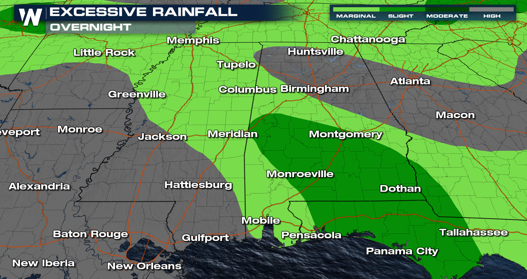 Another Flash Flood Emergency Issued In The South On Thursday Weathernation