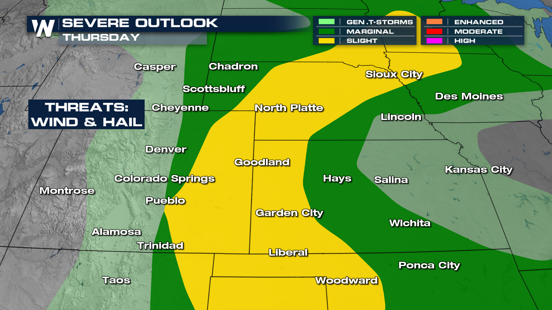 Storm Threat in the High Plains Continues Overnight - WeatherNation