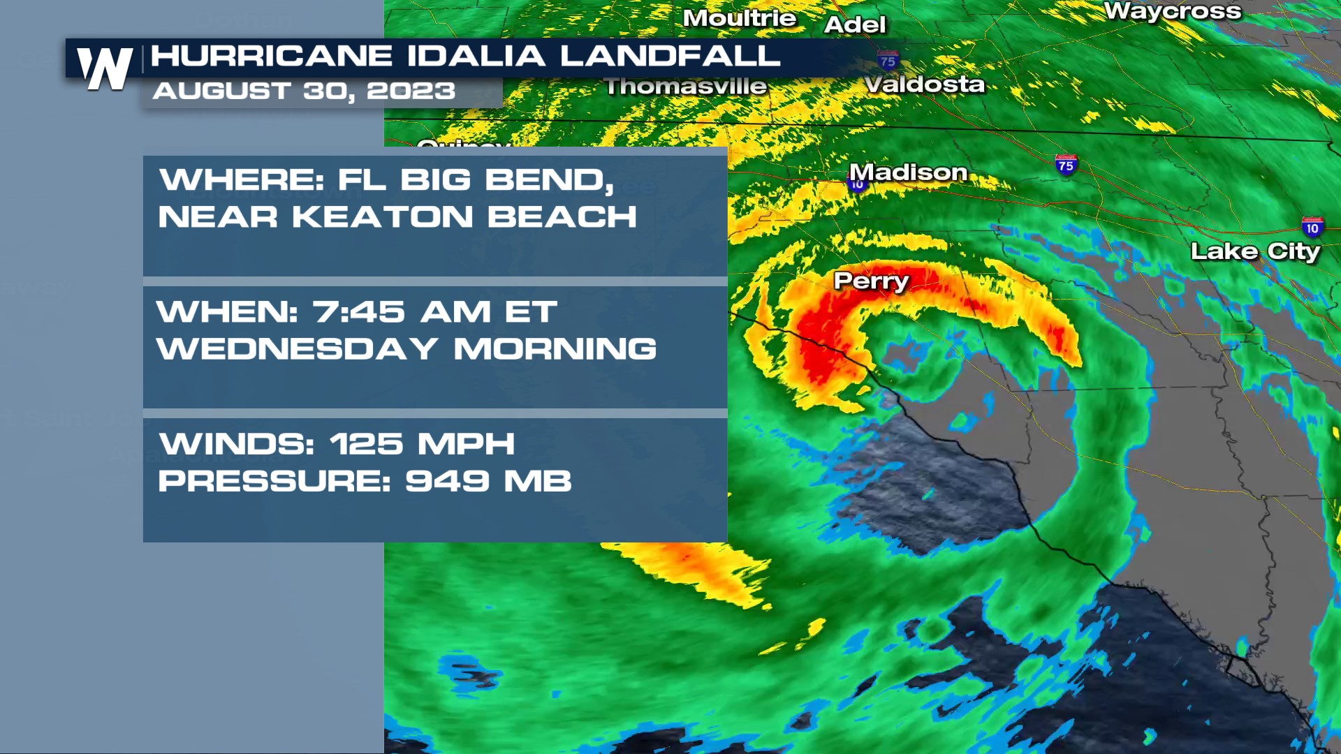 Idalia Makes Landfall In Big Bend Of Florida Strongest Storm In Over Years WeatherNation