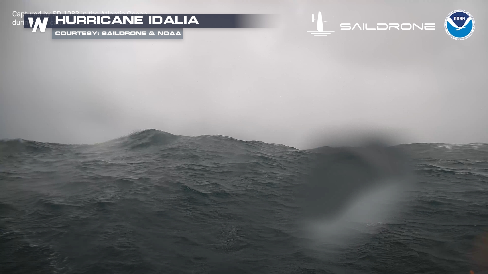 Footage released of ocean drone launched into Hurricane Idalia