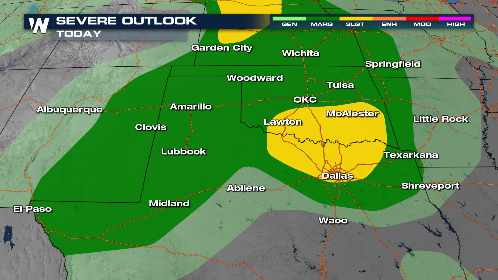 Tornado threat for Dallas, Additional Severe Storms in the Plains ...