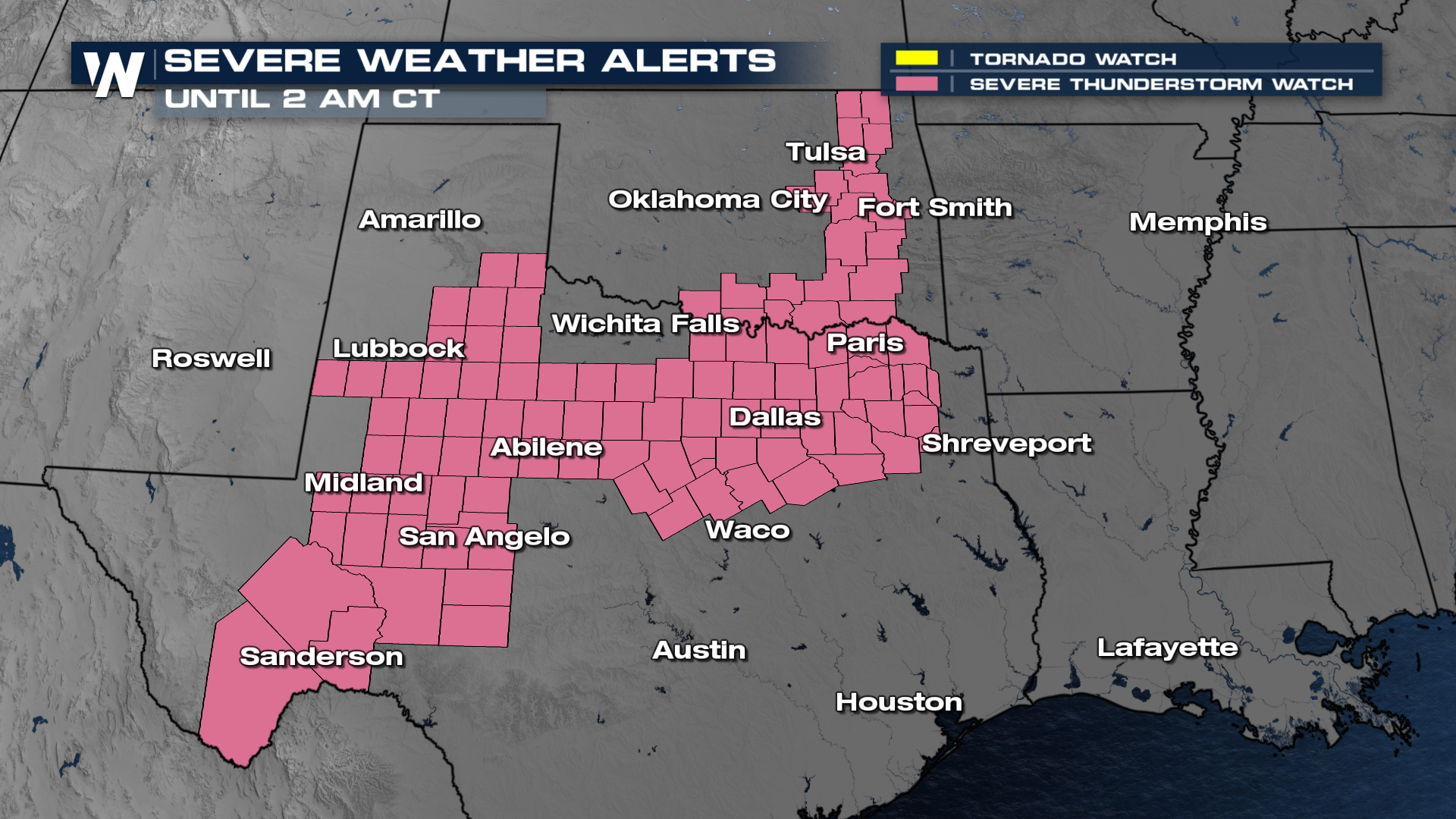 Severe Weather Chances in Southern Plains - WeatherNation