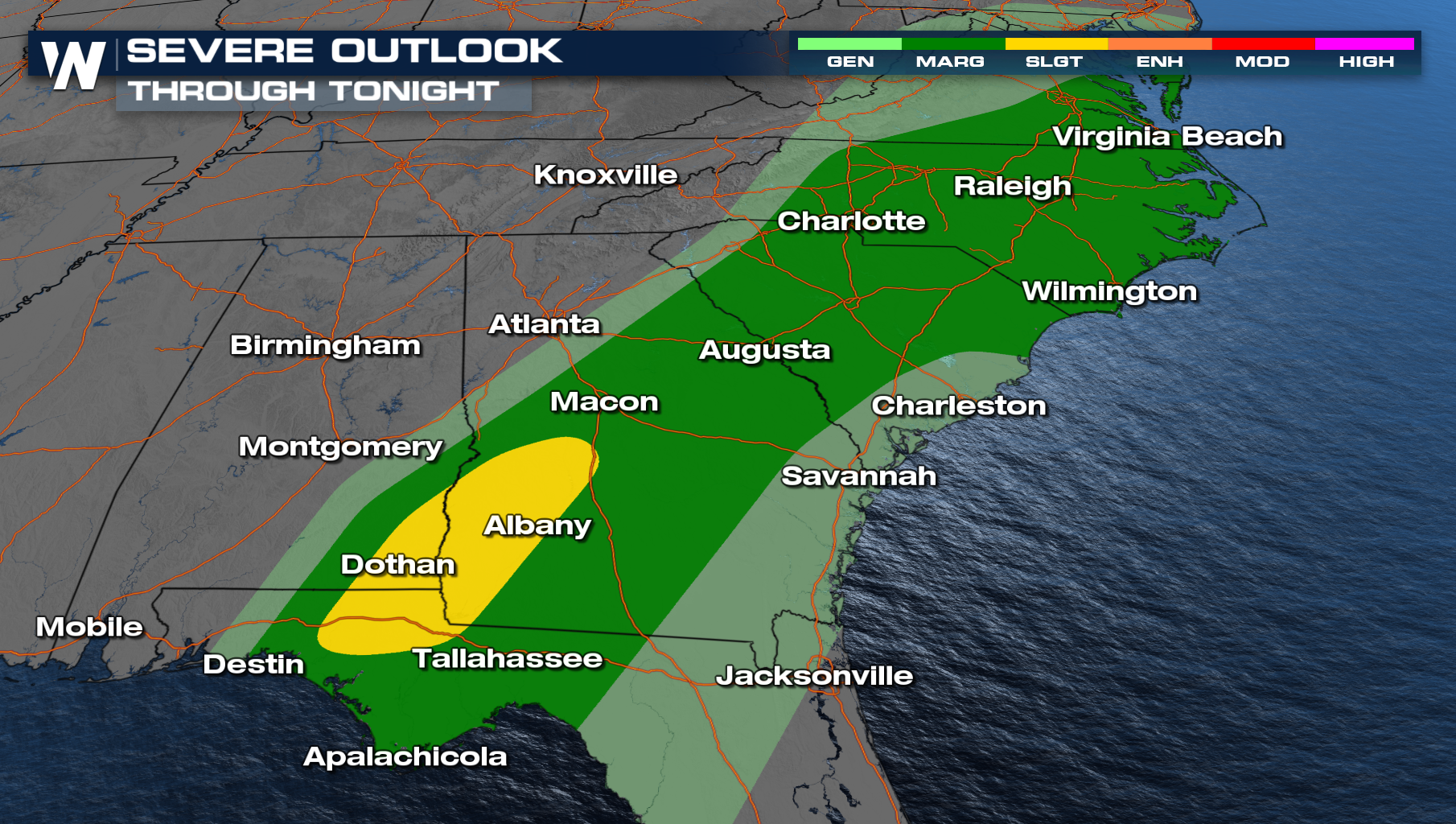 Severe Threat Continues in the Deep South - WeatherNation
