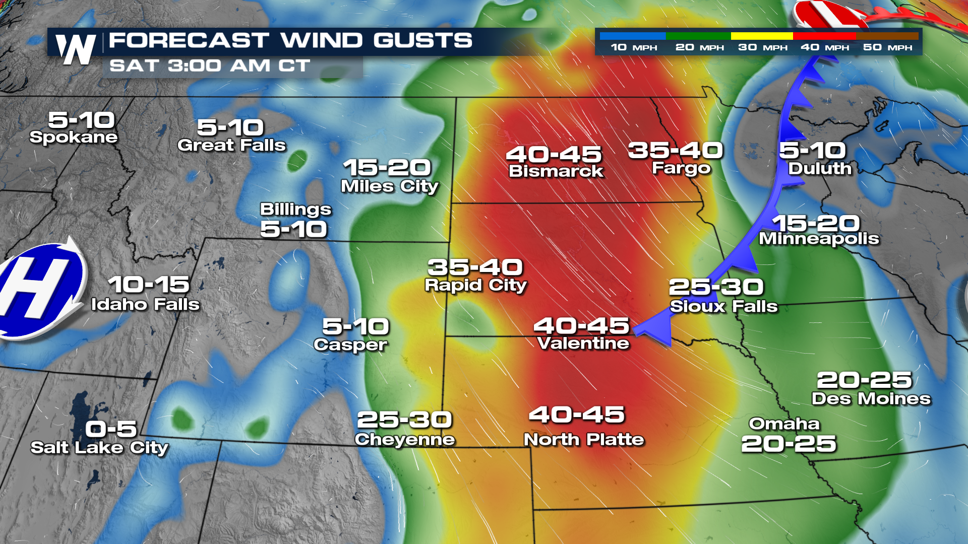 Wind & Snow Hit the High Plains Tonight - WeatherNation