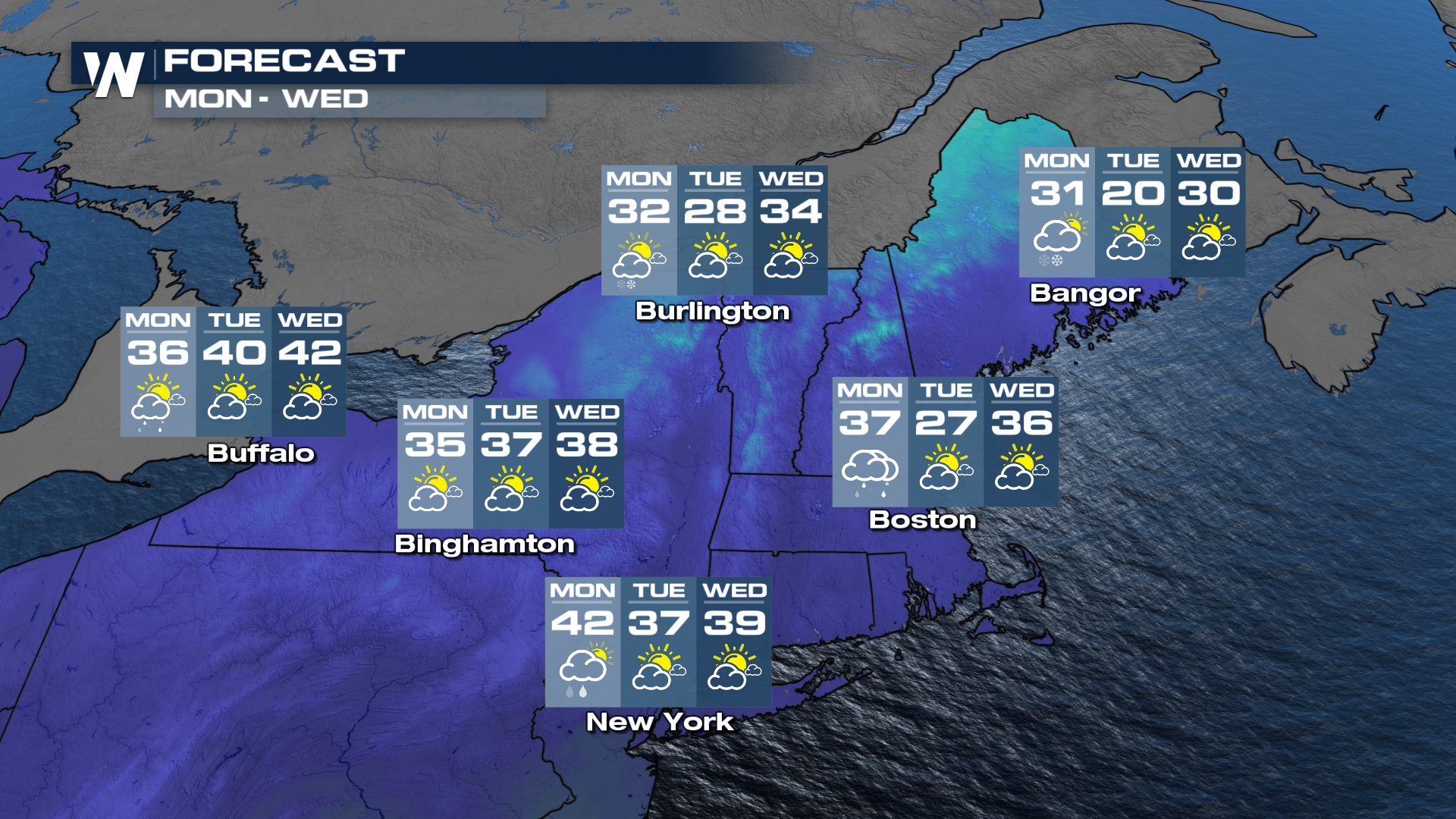 Latest Snow Winding Down in the Northeast - WeatherNation