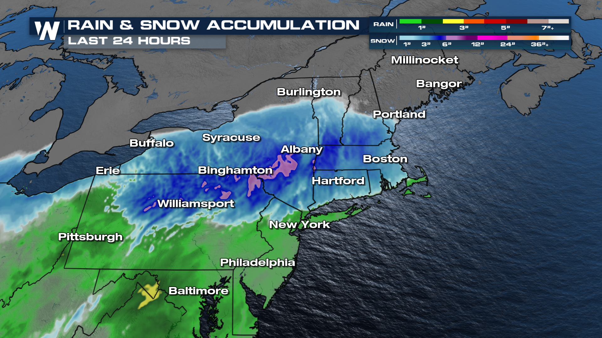 Latest Snow Winding Down in the Northeast - WeatherNation