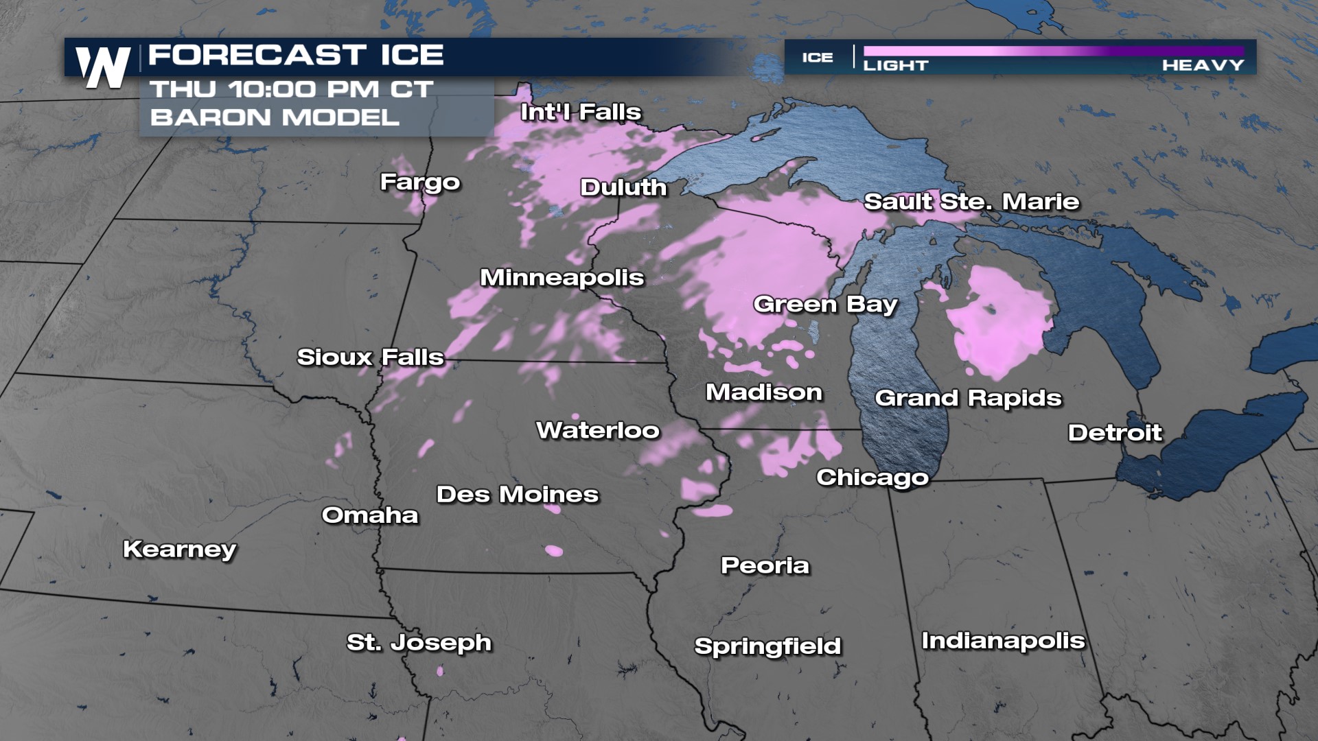 Rain, Ice for the Great Lakes Region - WeatherNation