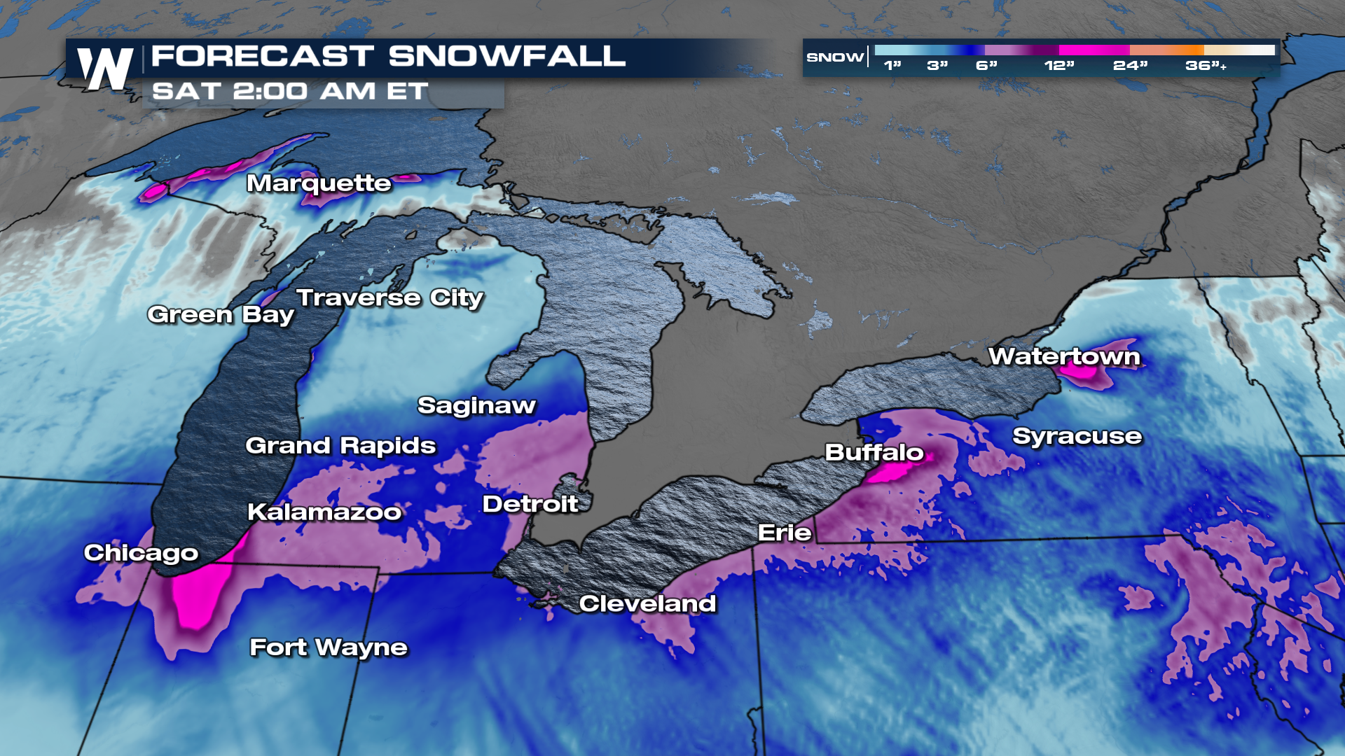 More Lake Effect Snow on the Way for Buffalo - WeatherNation