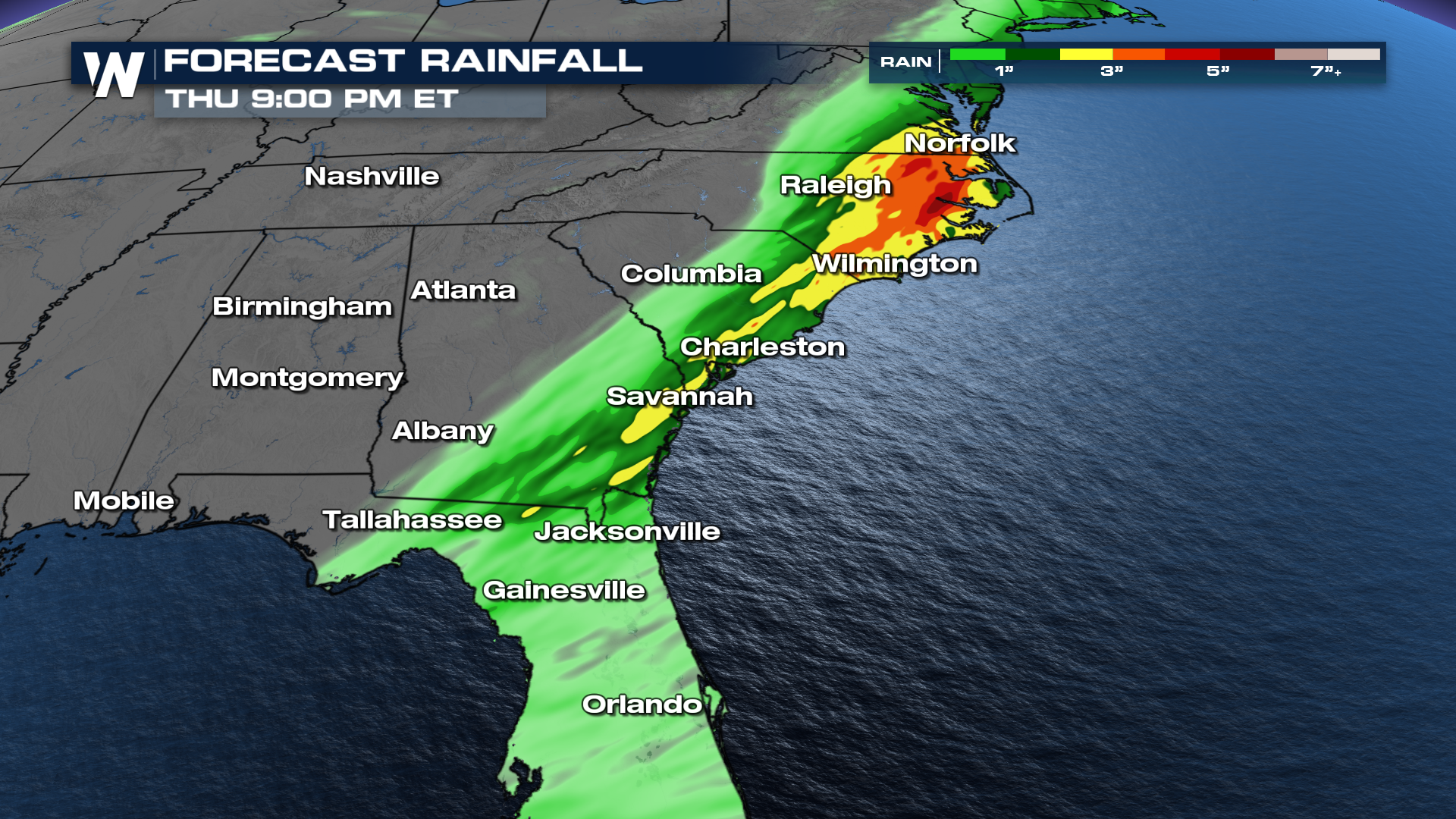 Isolated Severe Storms Overnight in the Southeast - WeatherNation