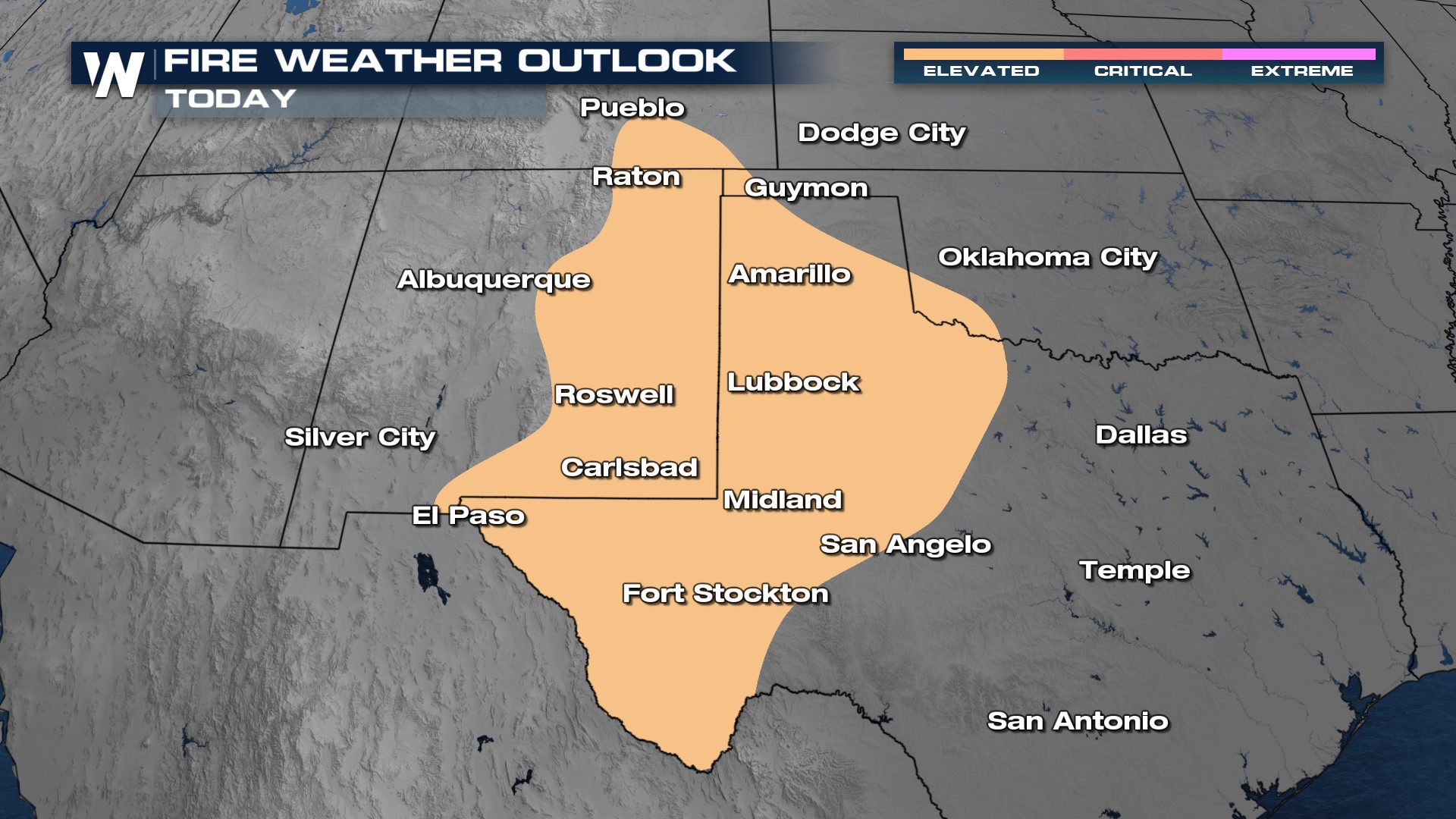 Elevated Fire Danger Next Few Days - WeatherNation