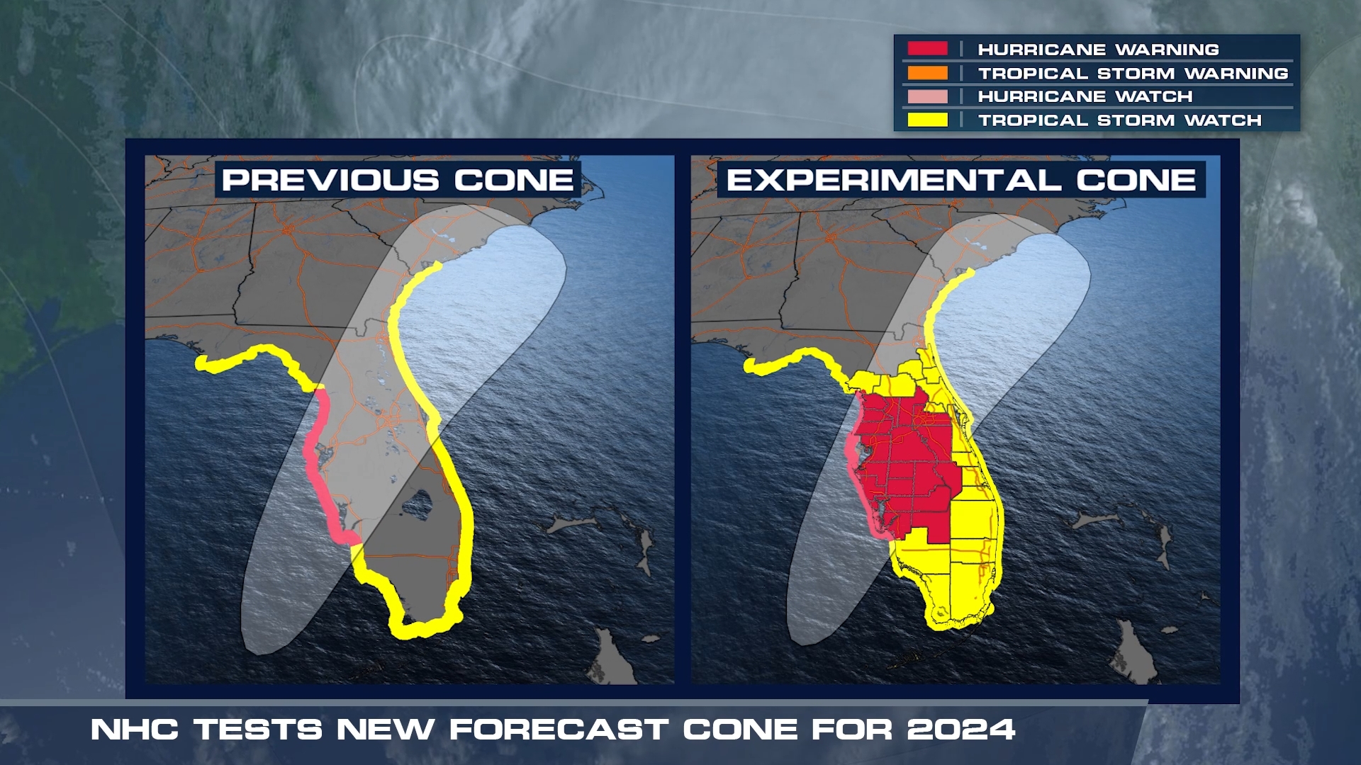 National Hurricane Center to experiment with tropical weather cone in