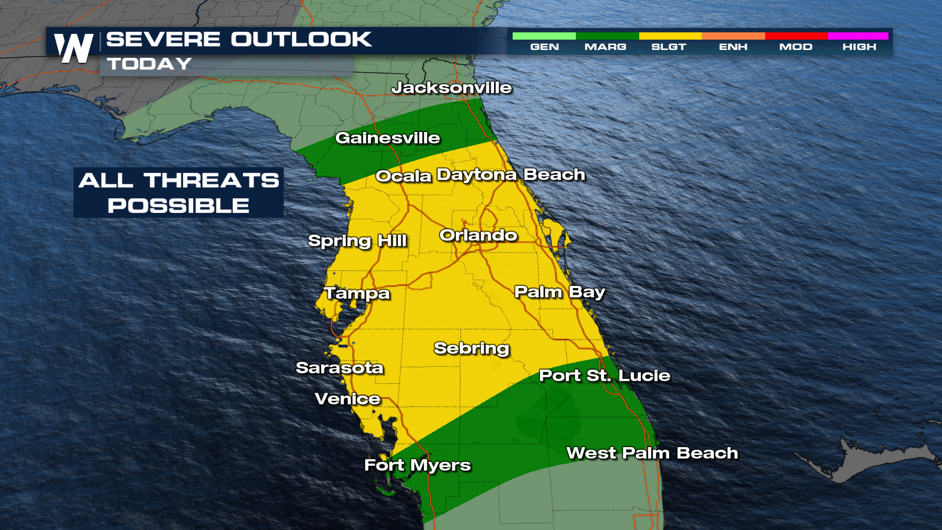 Another Dose of Severe Storms in Florida - WeatherNation
