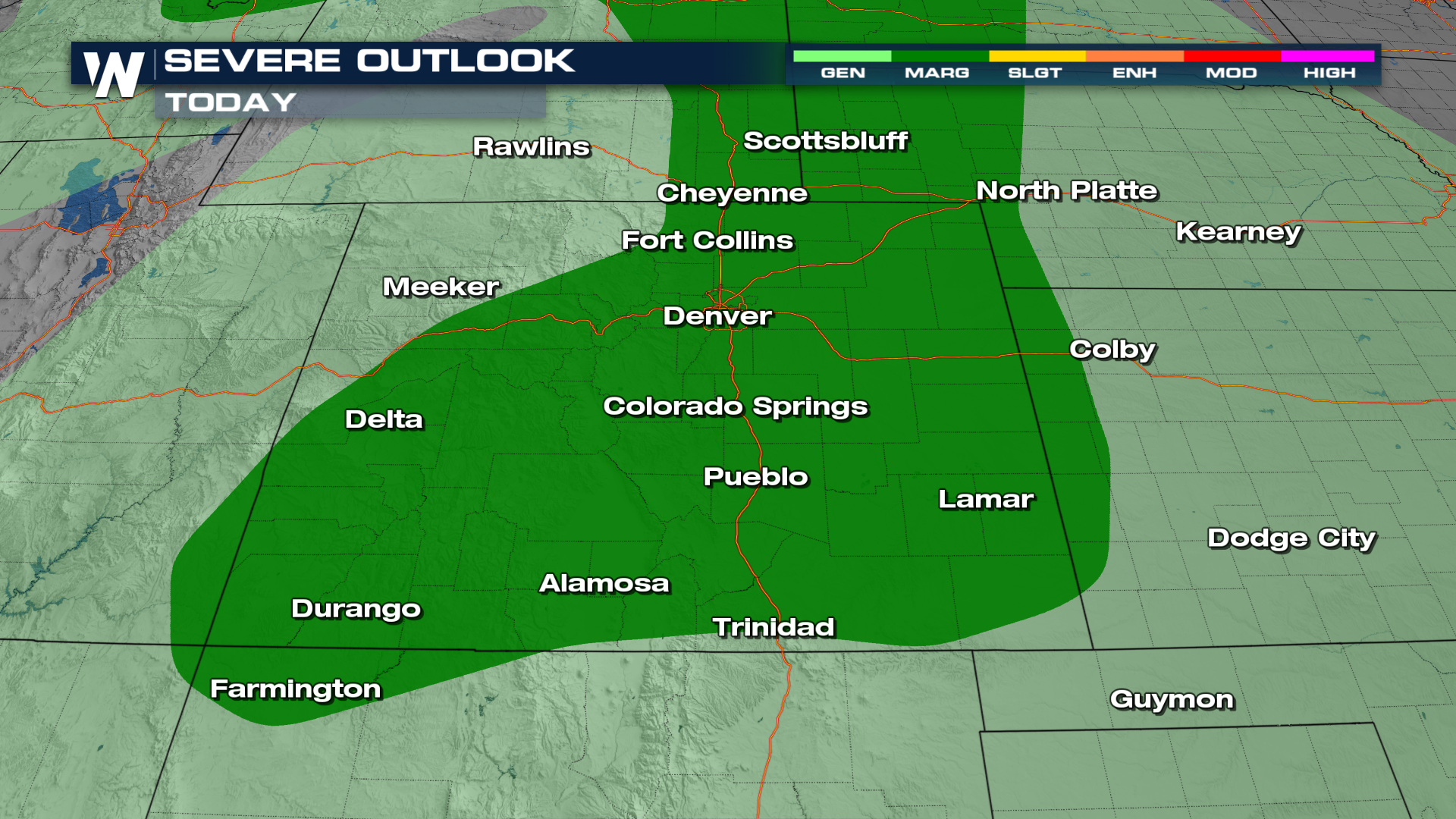 Wind and Hail Possible Along the Front Range Sunday - WeatherNation