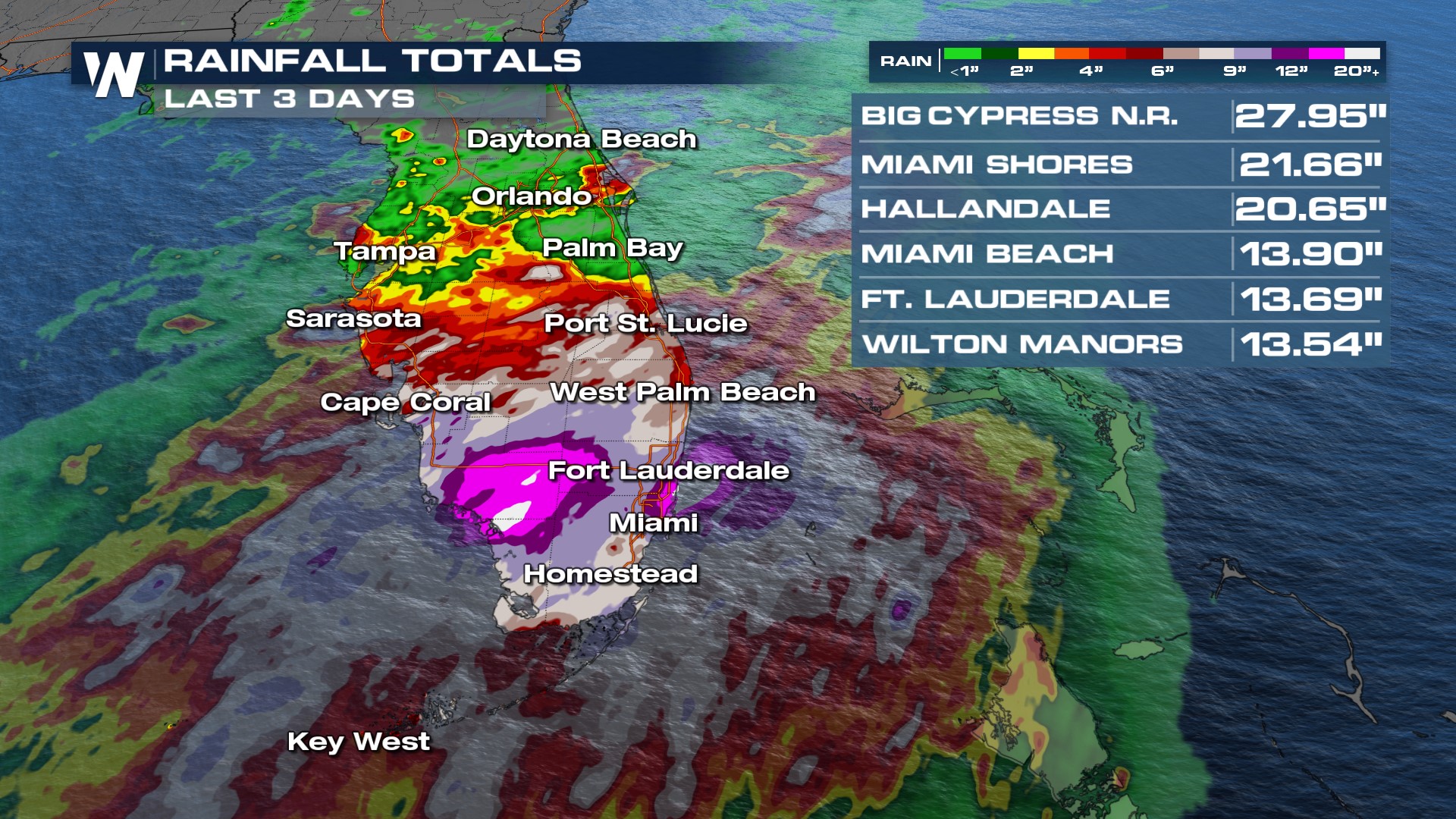 After 2 Feet of Rain, Storms Winding Down in Florida - WeatherNation