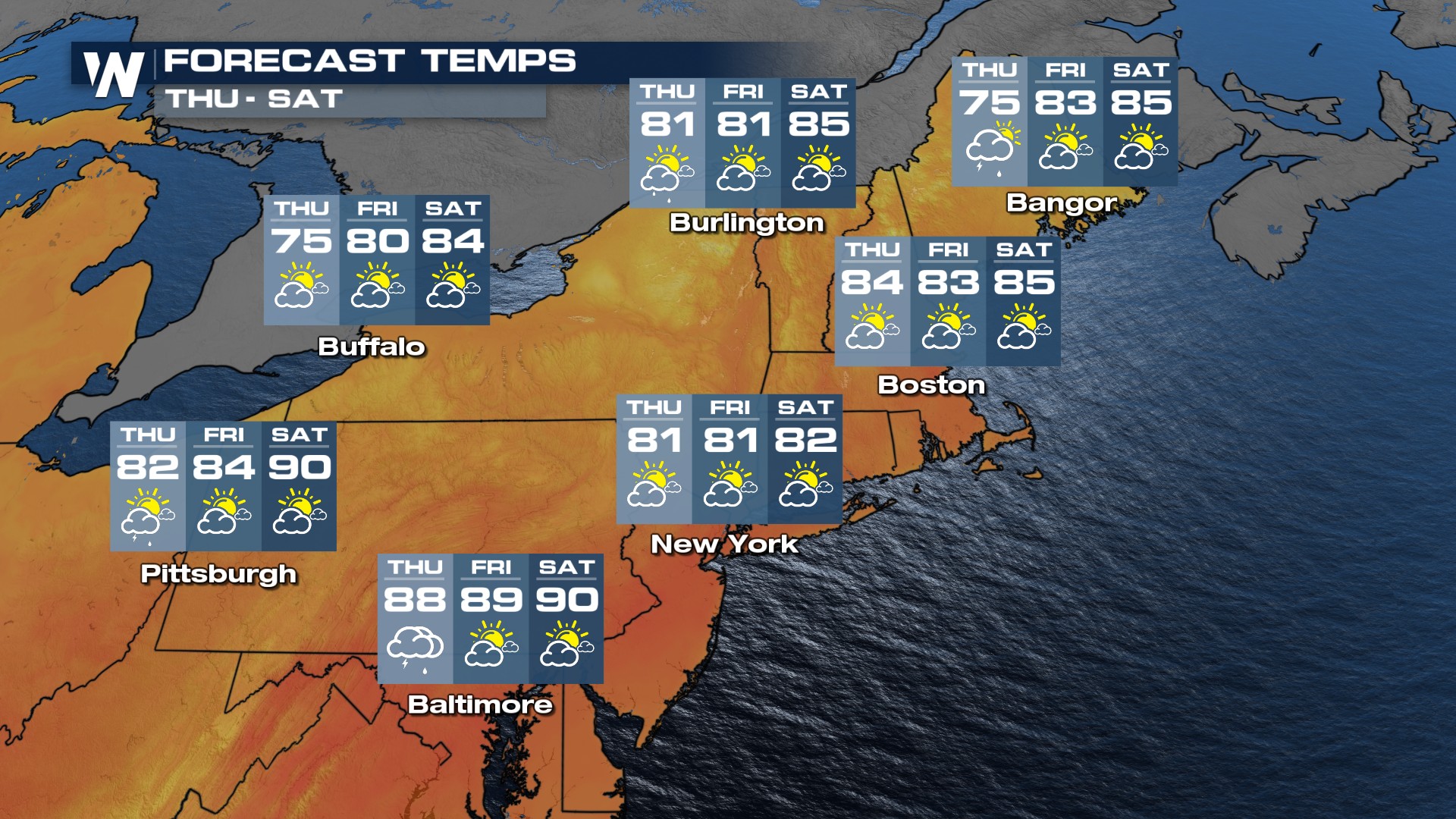 Severe Threat Thursday Along the East Coast - WeatherNation