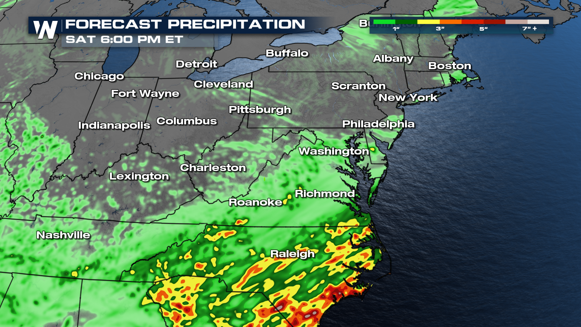 Severe Threat Thursday Along the East Coast - WeatherNation