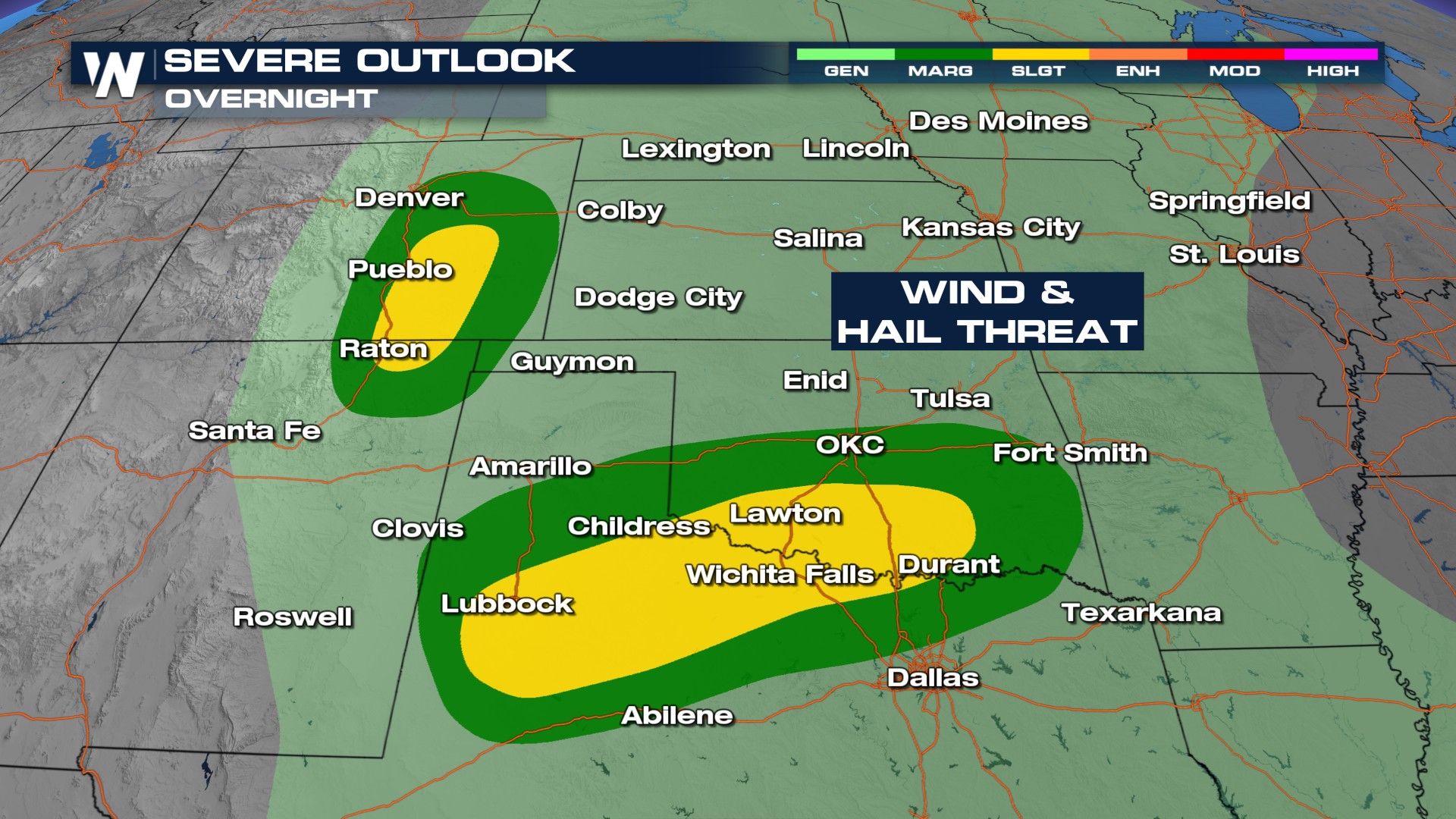 Severe Threat in the Plains Sunday - WeatherNation
