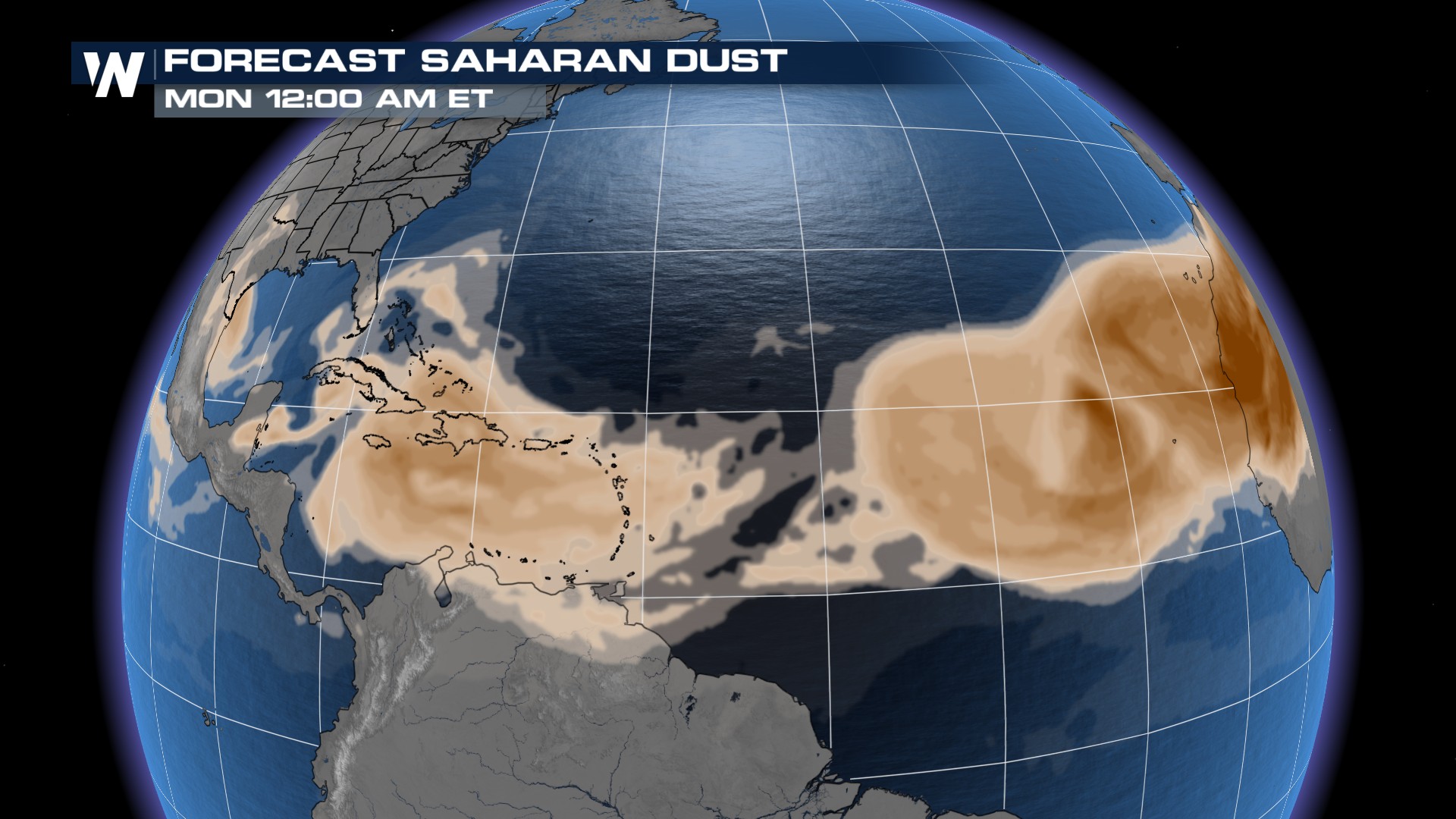 Saharan Dust Visible in Florida, Limits Tropical Activity