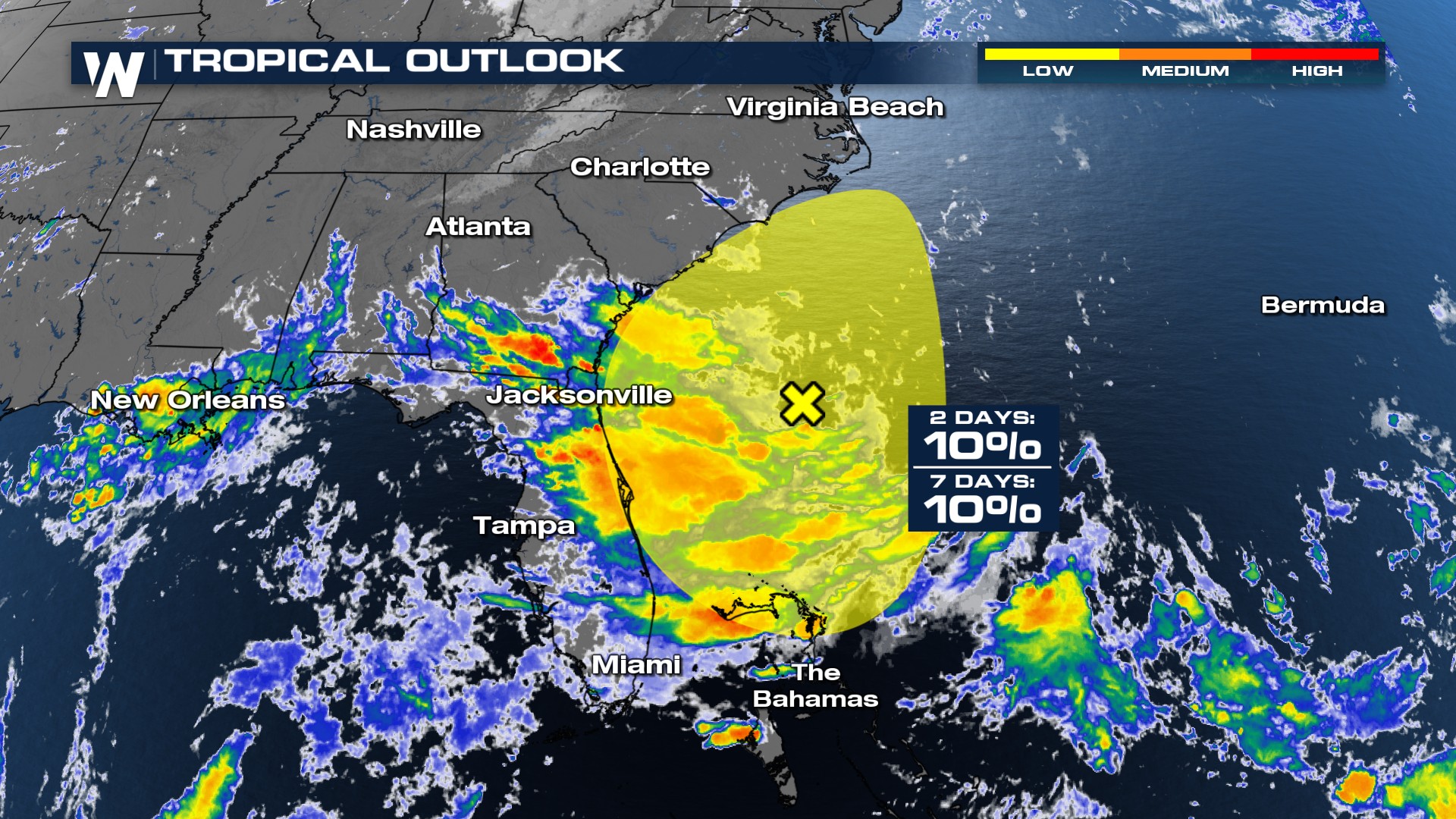 Potential Tropical Development Impacts the Mid-Atlantic Late Week