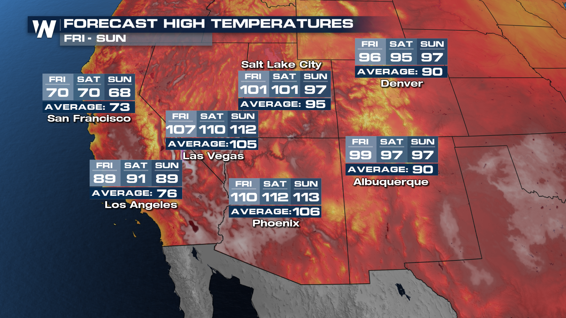 Heat Builds on the West Coast for the Weekend - WeatherNation