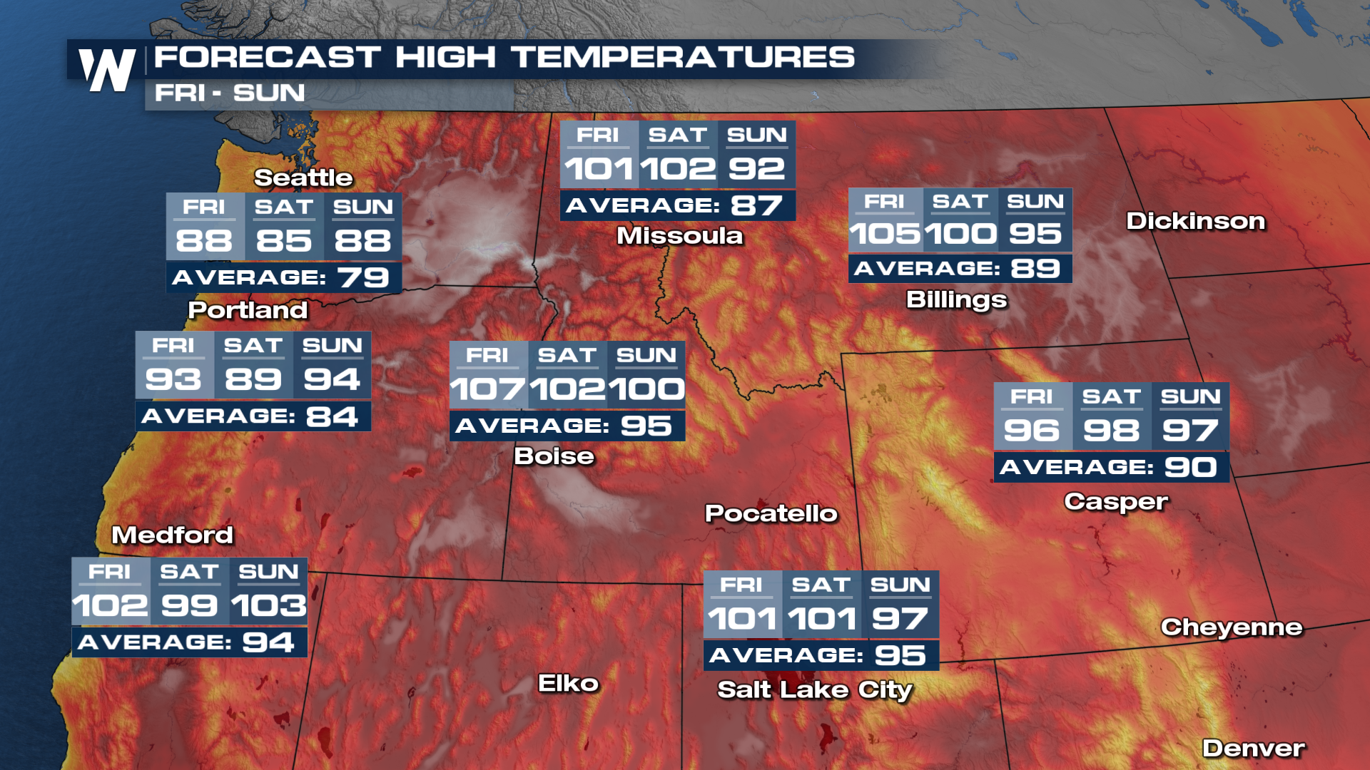 Heat Builds on the West Coast for the Weekend - WeatherNation