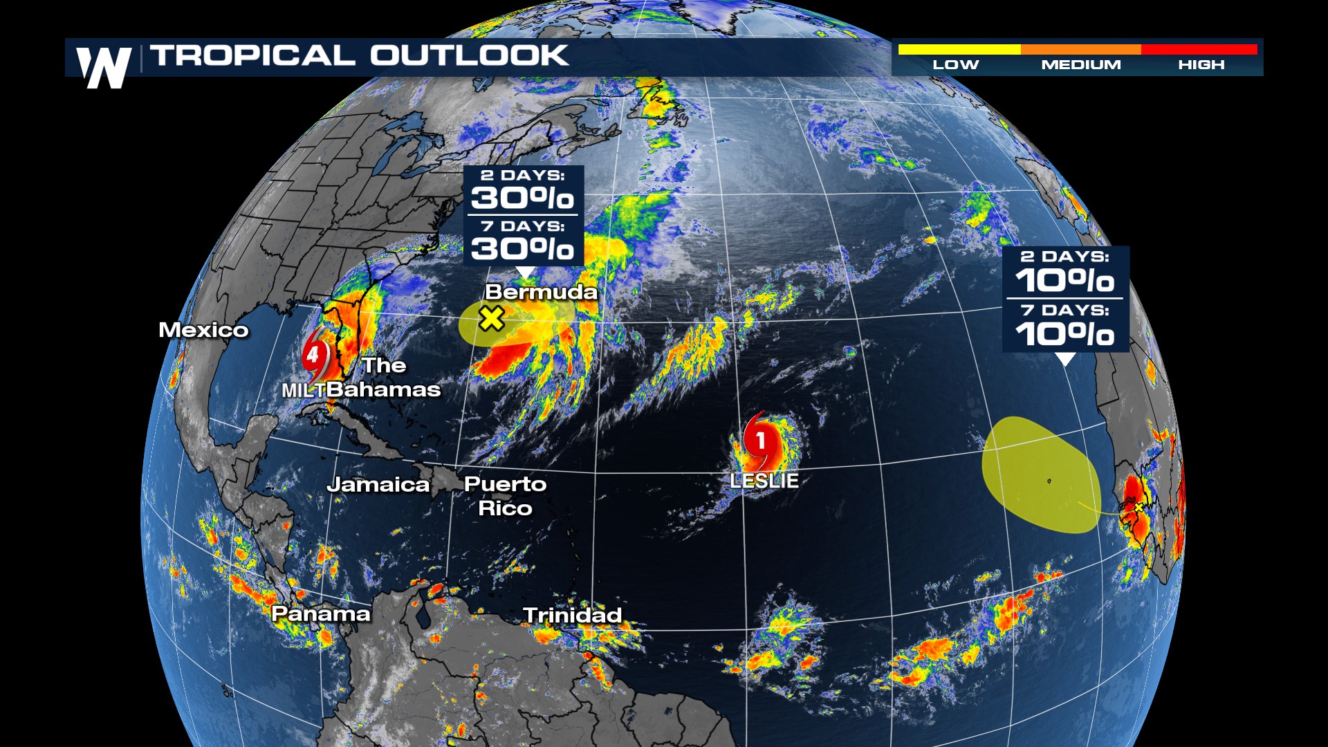 Tropics: Leslie, Atlantic waves and looking into the future