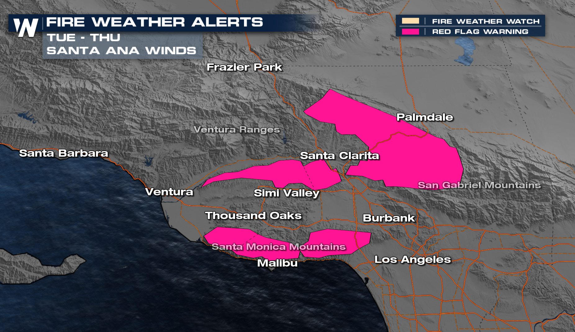 Santa Ana Winds Bring Fire Danger for Southern California - WeatherNation
