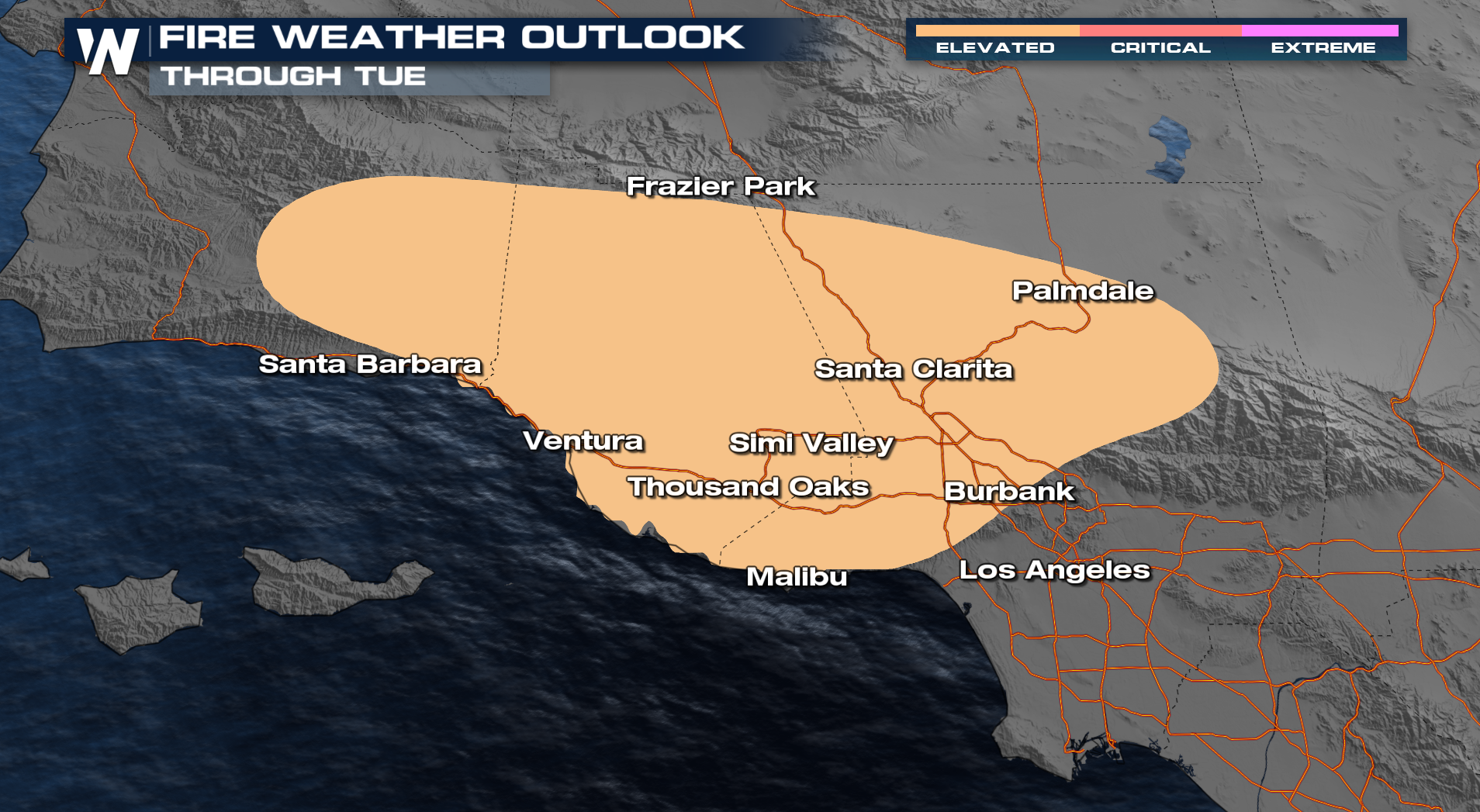Santa Ana Winds Bring Fire Danger for Southern California - WeatherNation