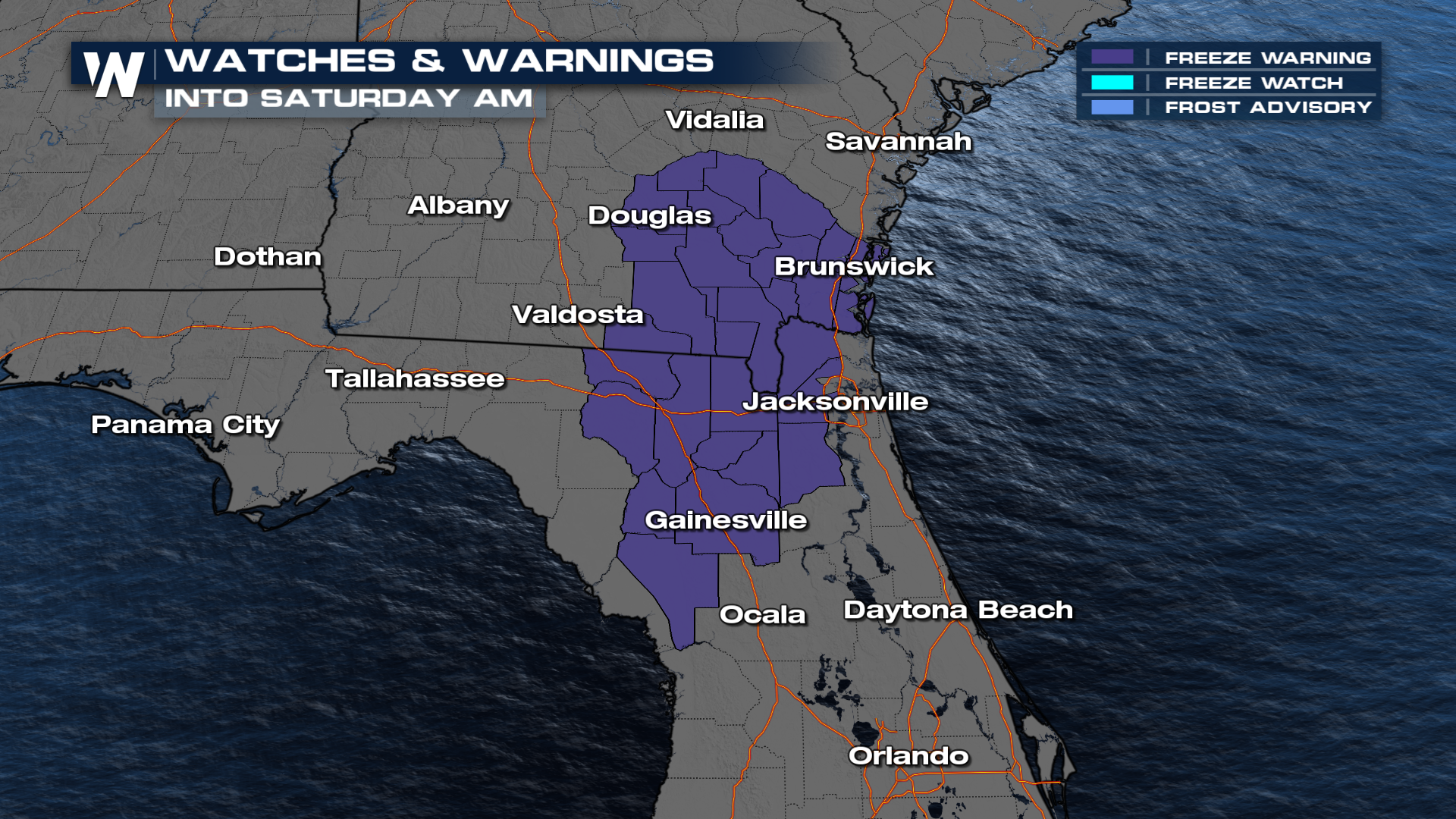 Another Cold Morning for the Southeast To Start the Weekend - WeatherNation
