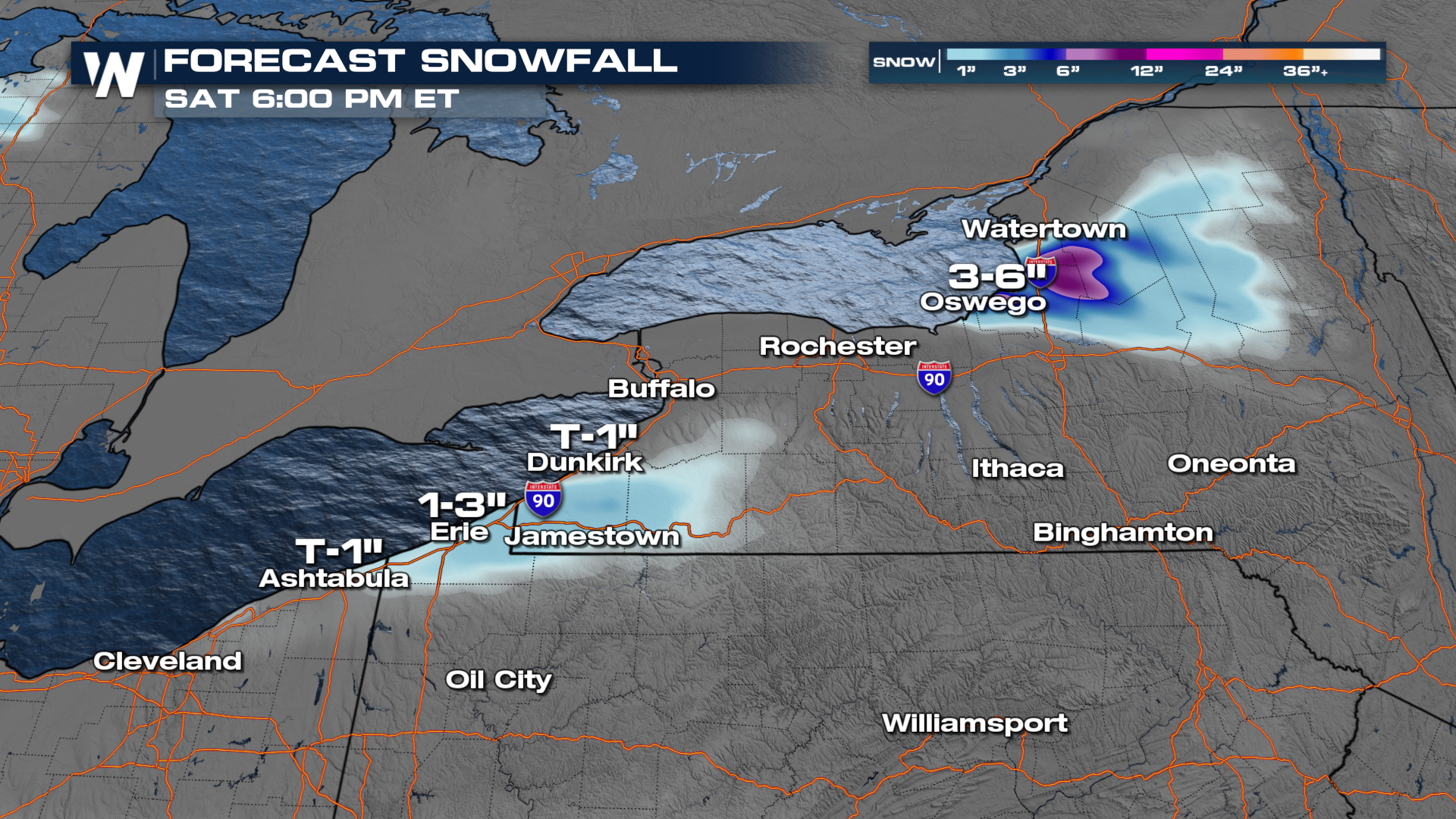 Lake Effect Snow Winds Down Friday - WeatherNation