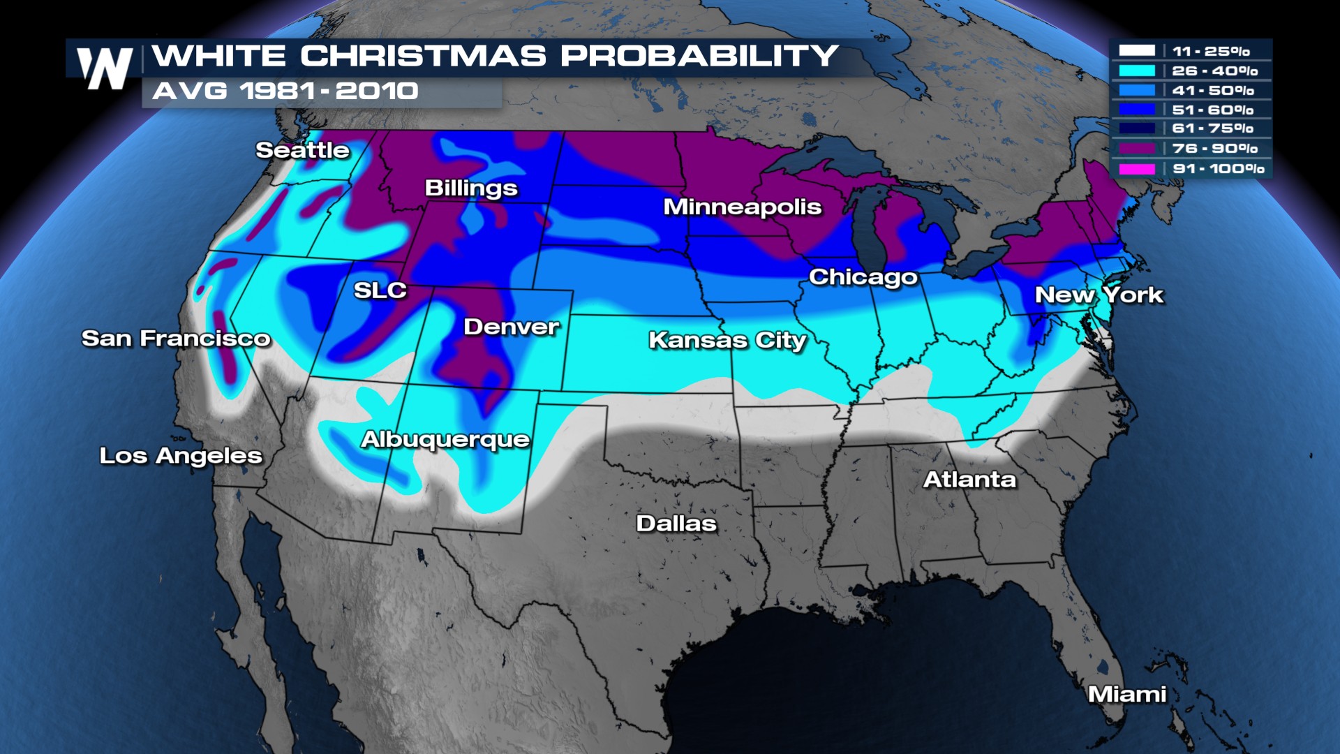 HOLIDAY FORECAST: Where You Might Get a White Christmas - WeatherNation