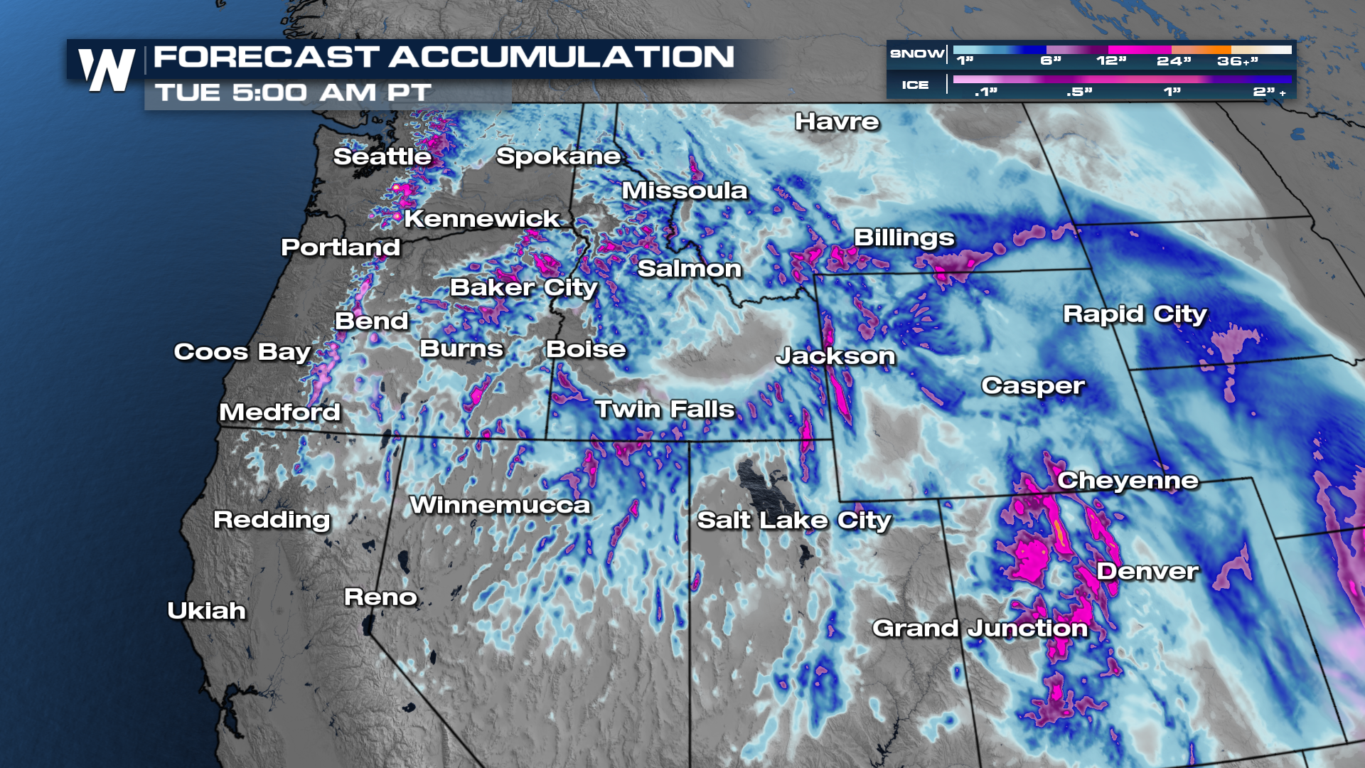 Rain & Snow From the Pacific Coast to the Dakotas - WeatherNation