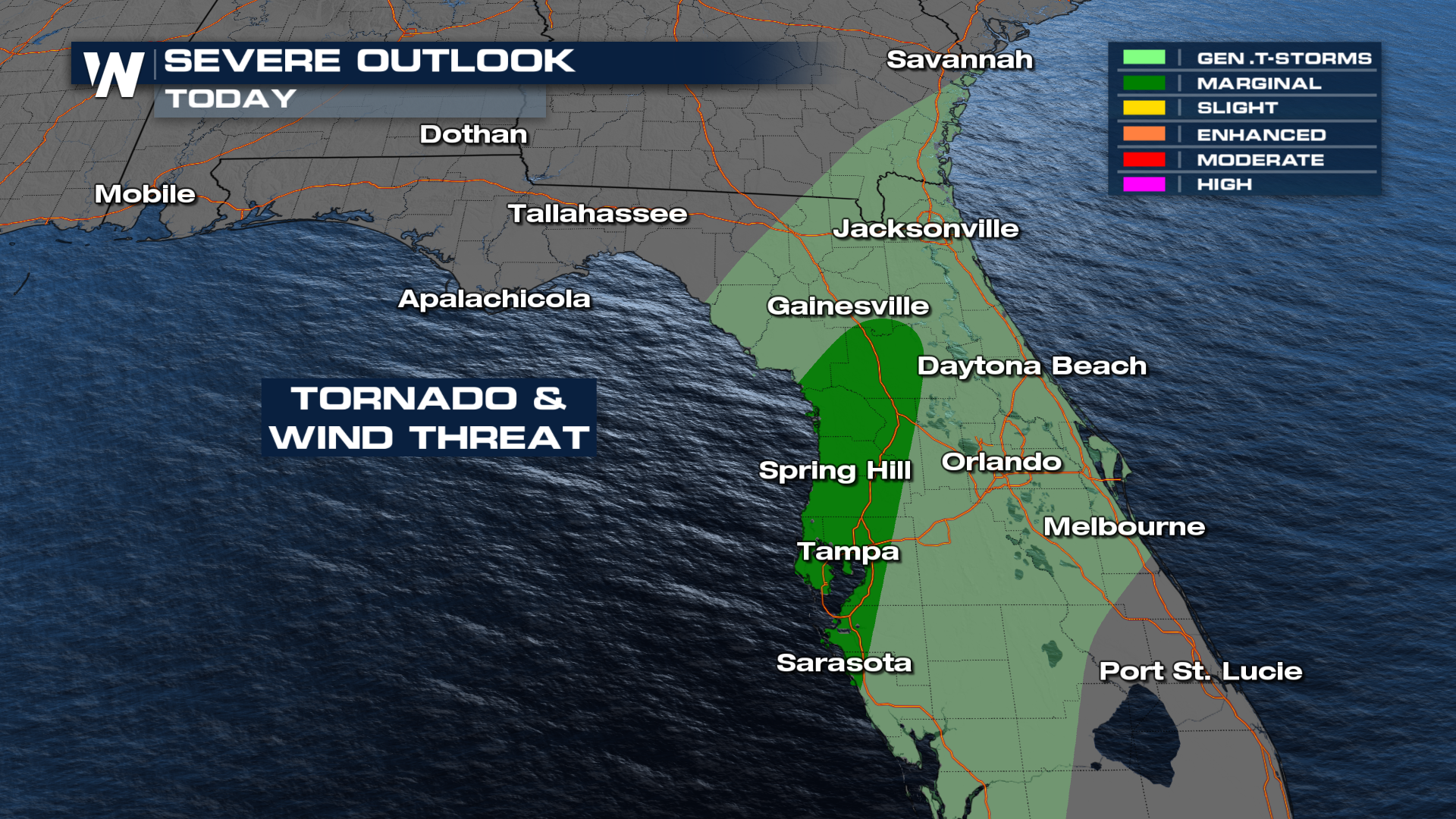 Severe Storm Threat Diminishes for the Southeast - WeatherNation