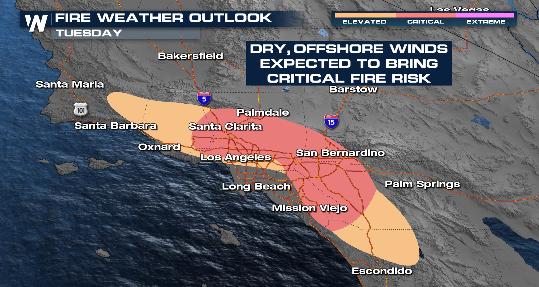 Santa Ana Winds Kick Up Fire Danger WeatherNation