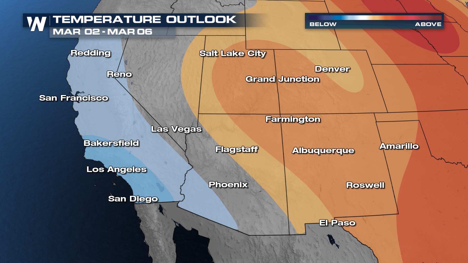 Warm Temperatures Prevail Across the Southwest - WeatherNation
