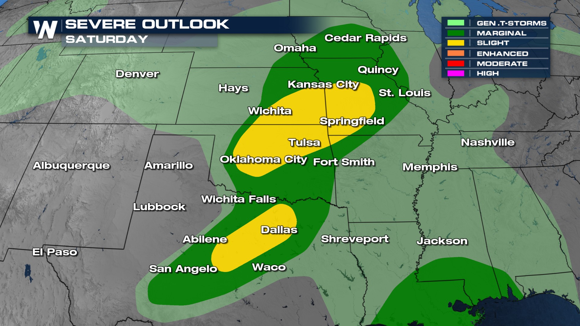 Severe Storms Target the Plains and Midwest Through Early Sunday ...
