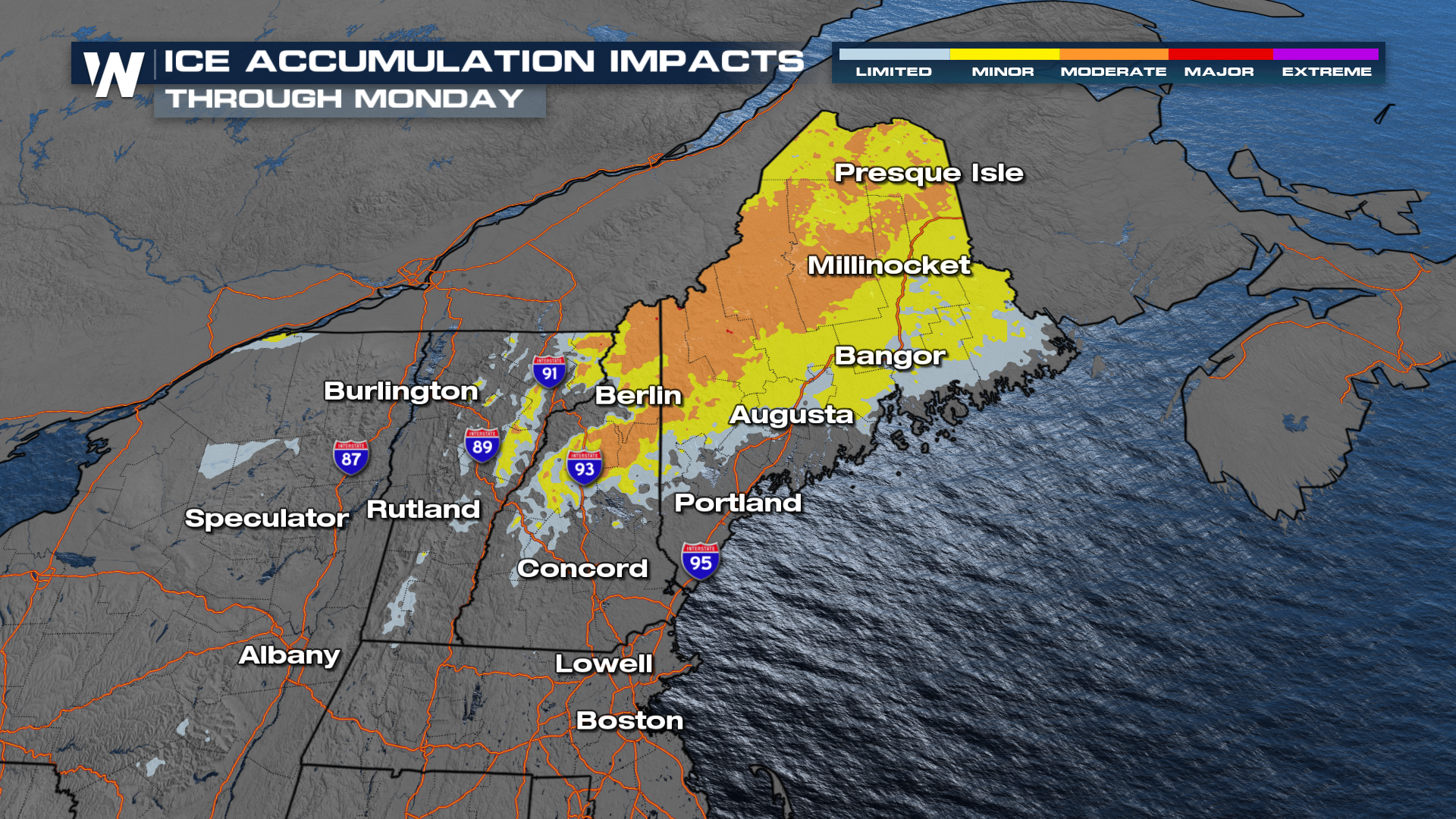 Ice Storm In the Great Lakes Through New England - WeatherNation