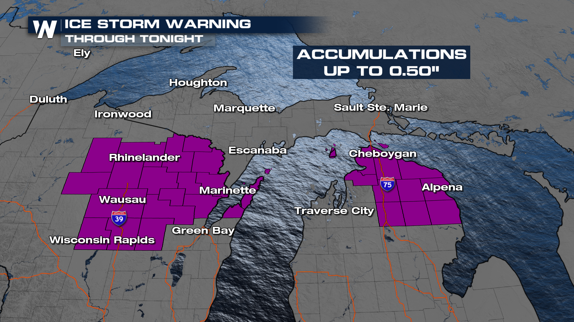 Ice Storm In the Great Lakes Through New England - WeatherNation