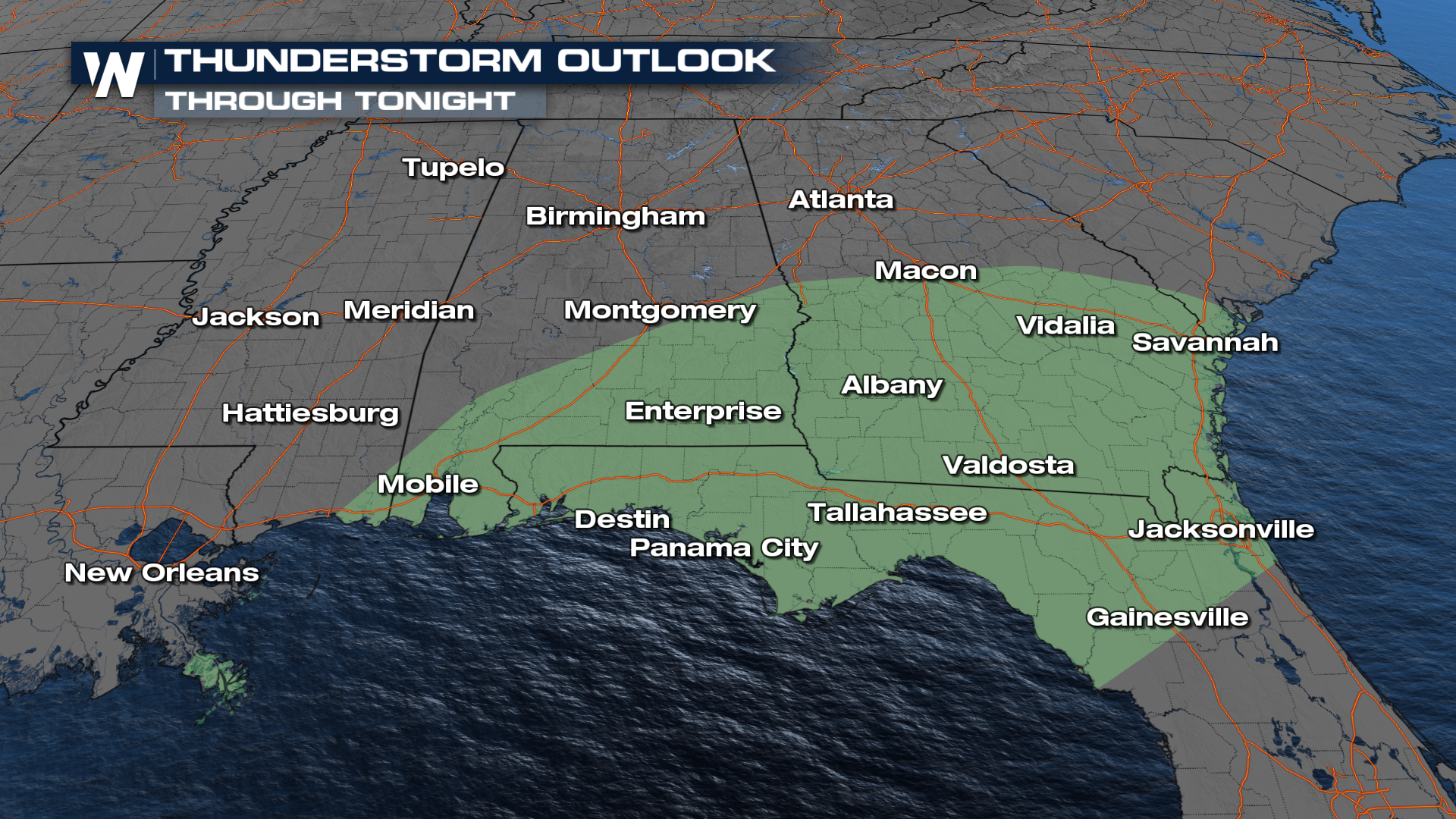 Storms Winding Down Along the Gulf Coast - WeatherNation