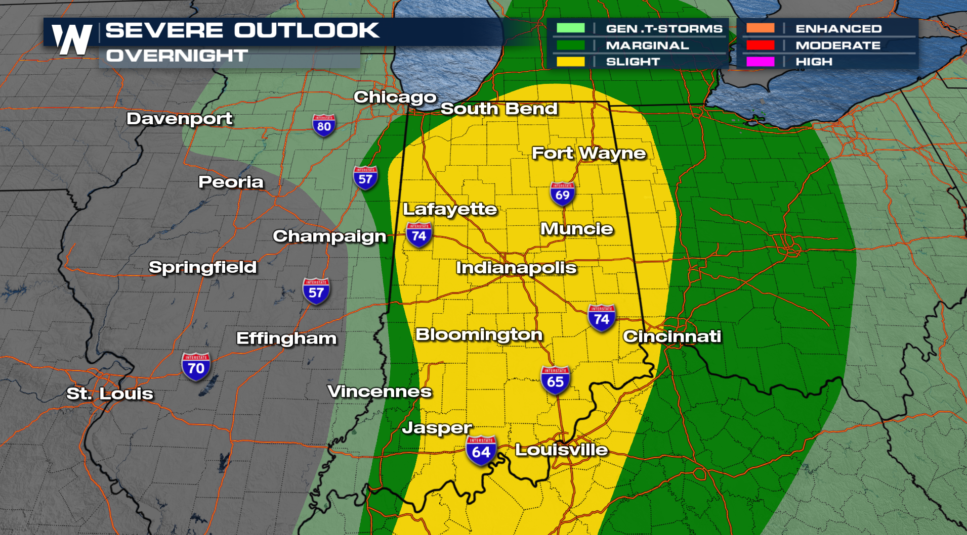 Severe Storm Threat In Midwest & South Overnight - WeatherNation